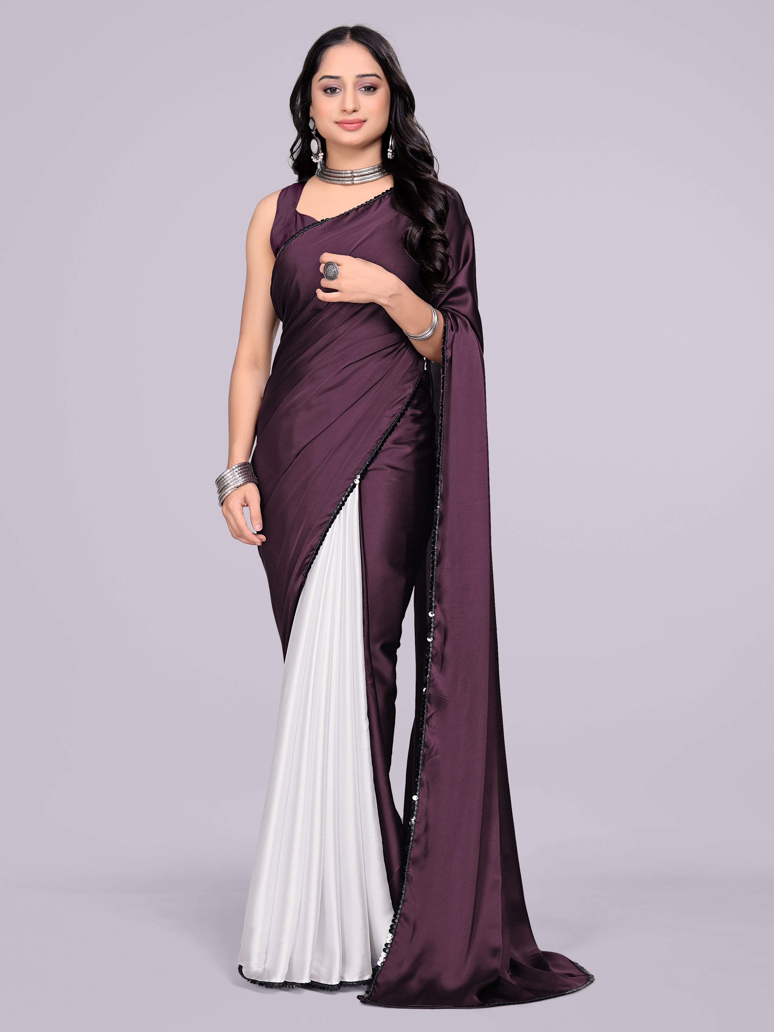 wine dark white - half white