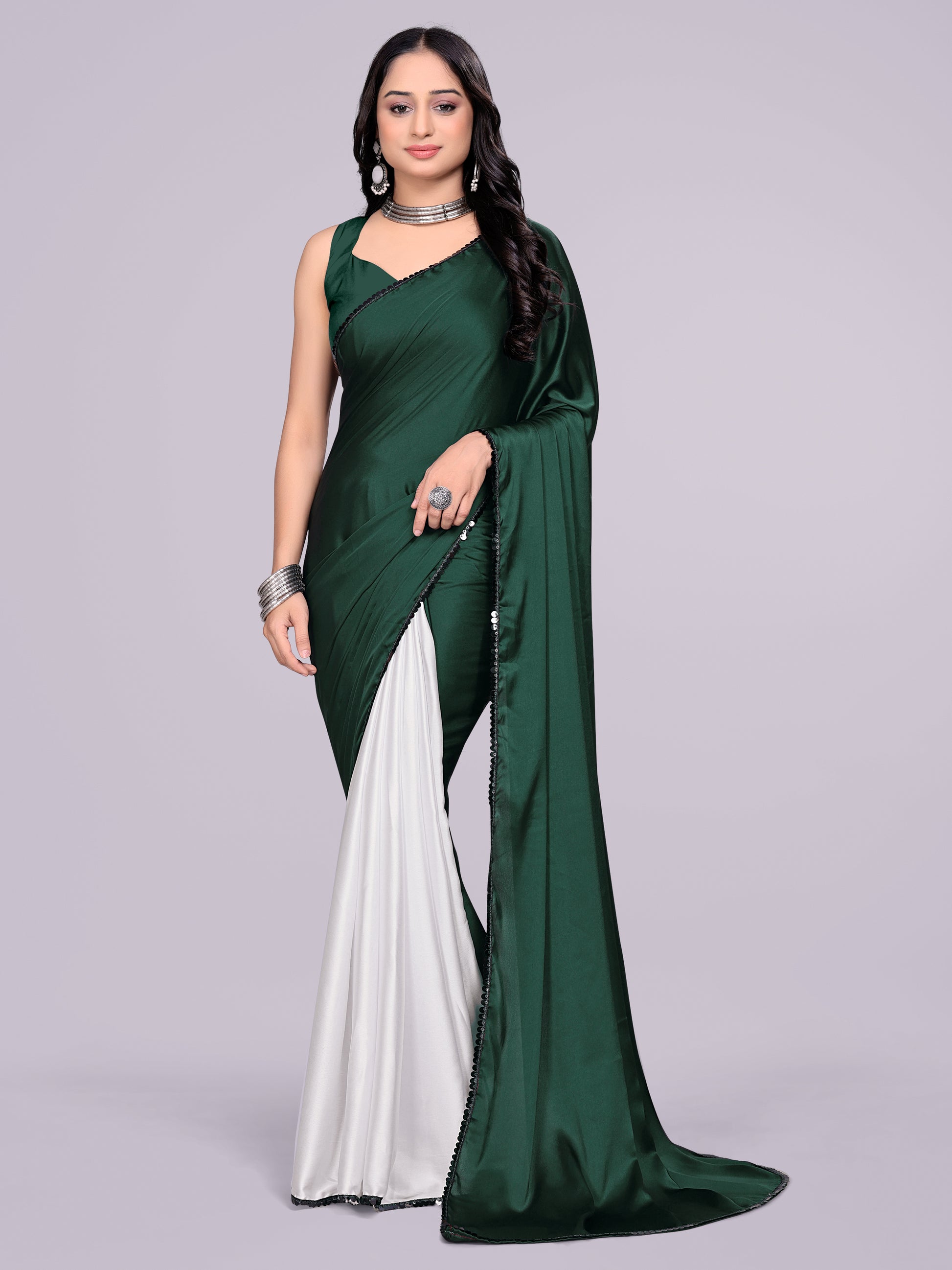 green white - half white
