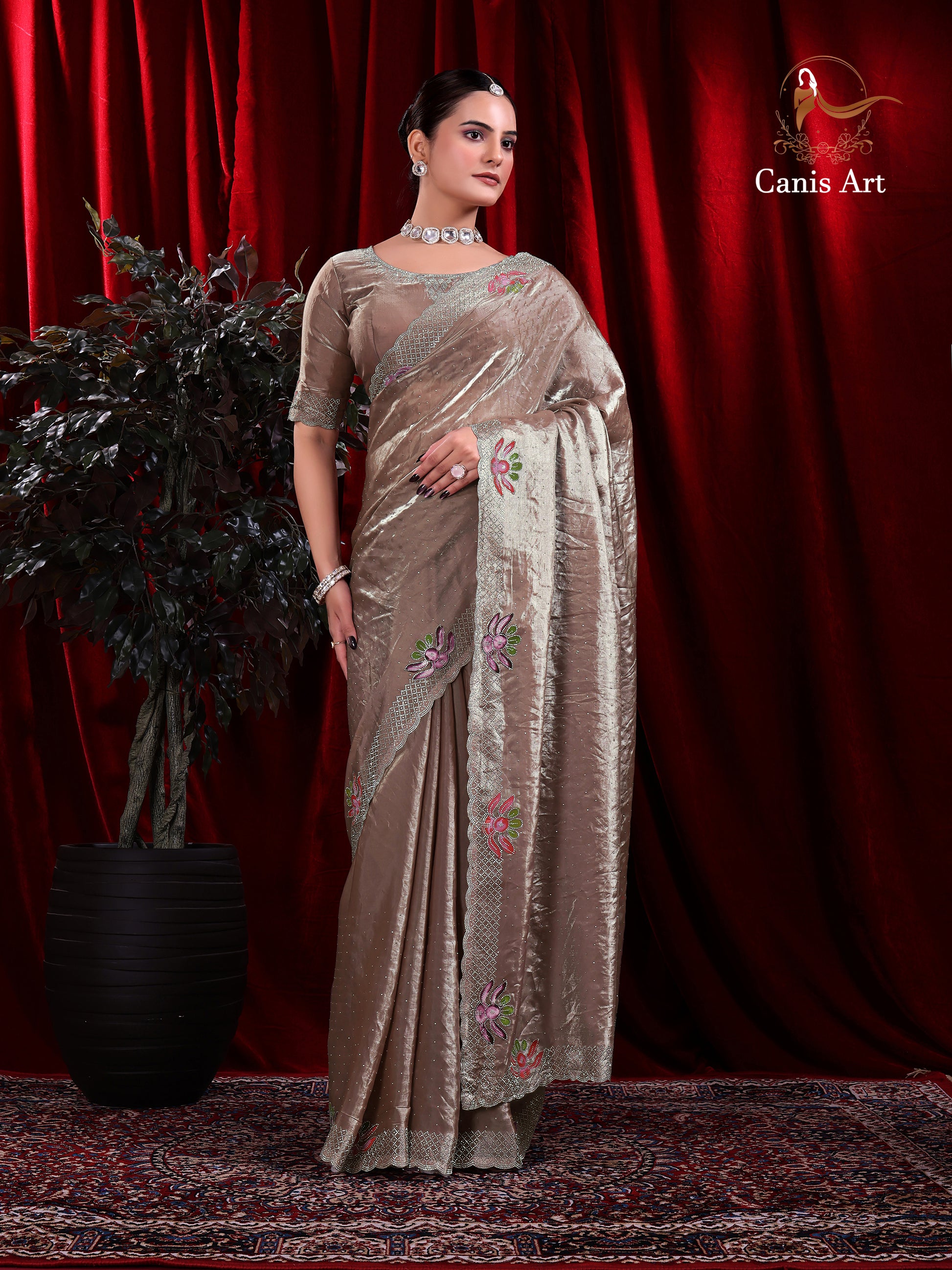 Heavy fendy satin silk