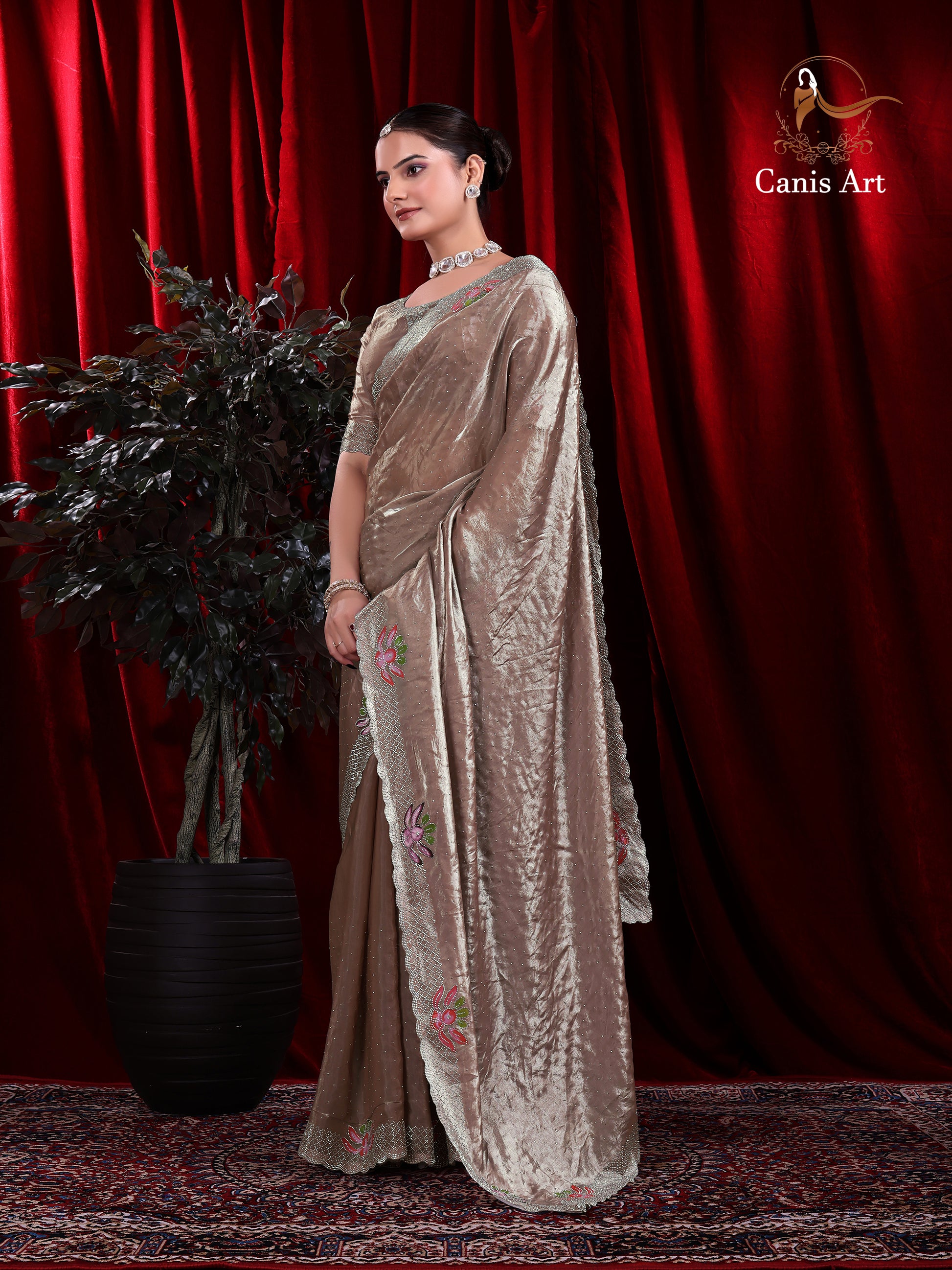 Heavy fendy satin silk