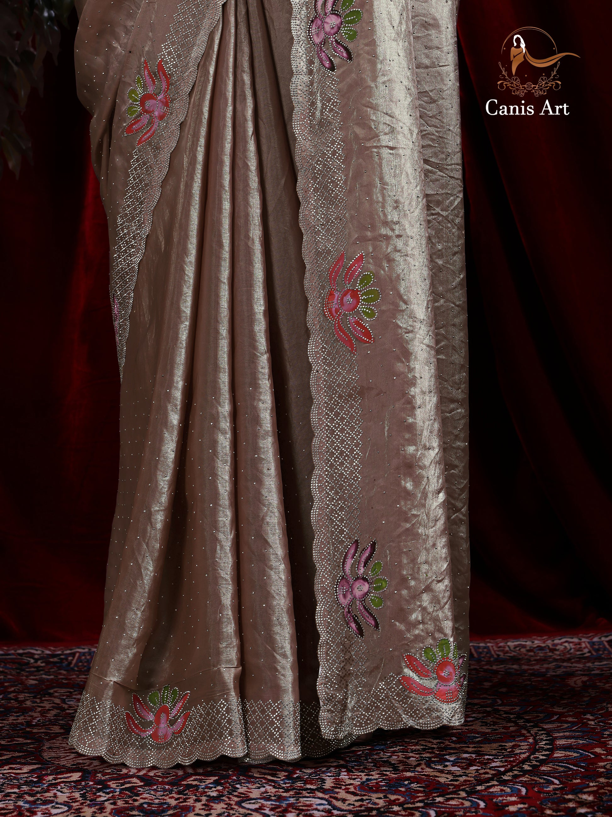 Heavy fendy satin silk