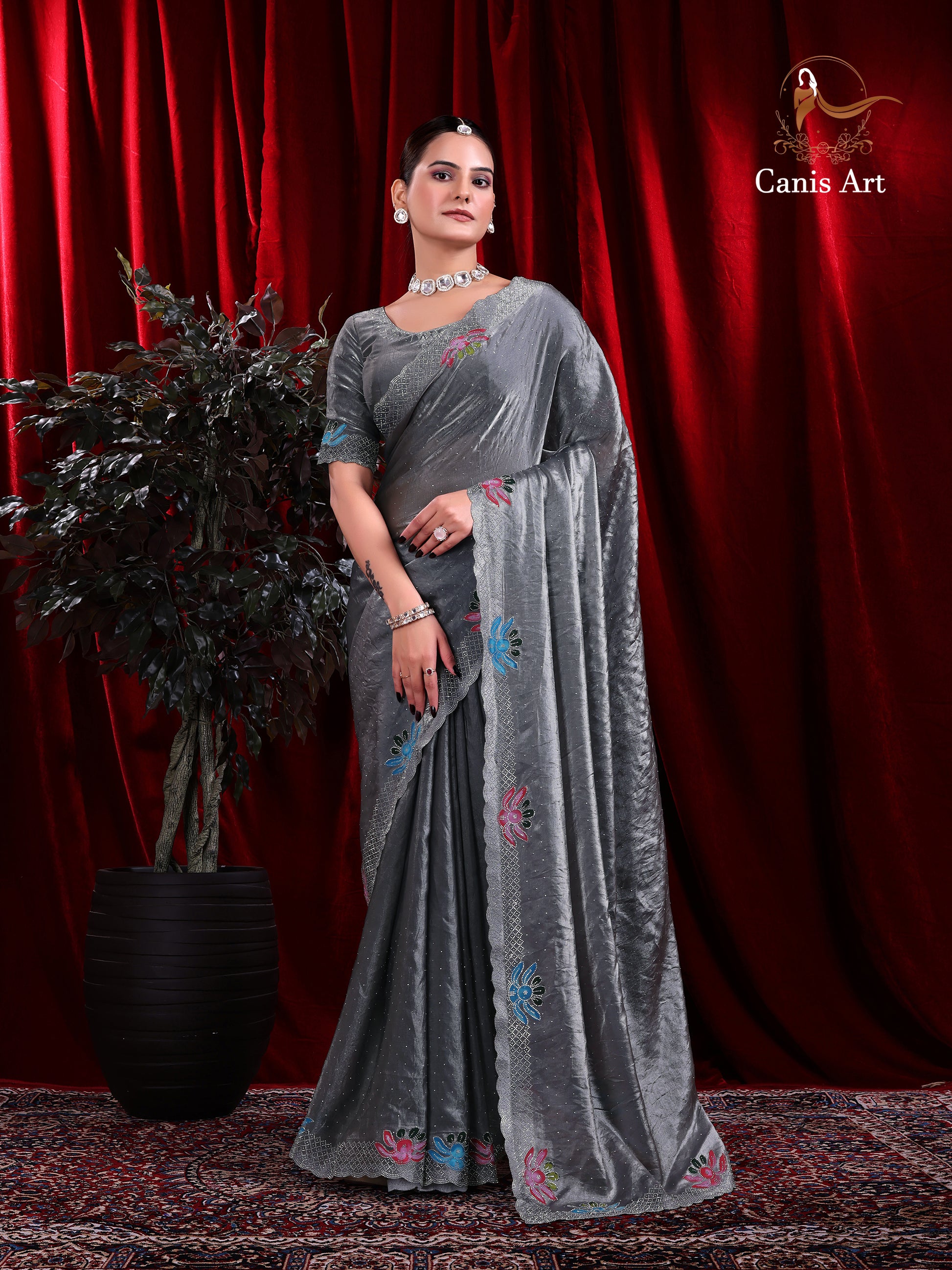 Heavy fendy satin silk