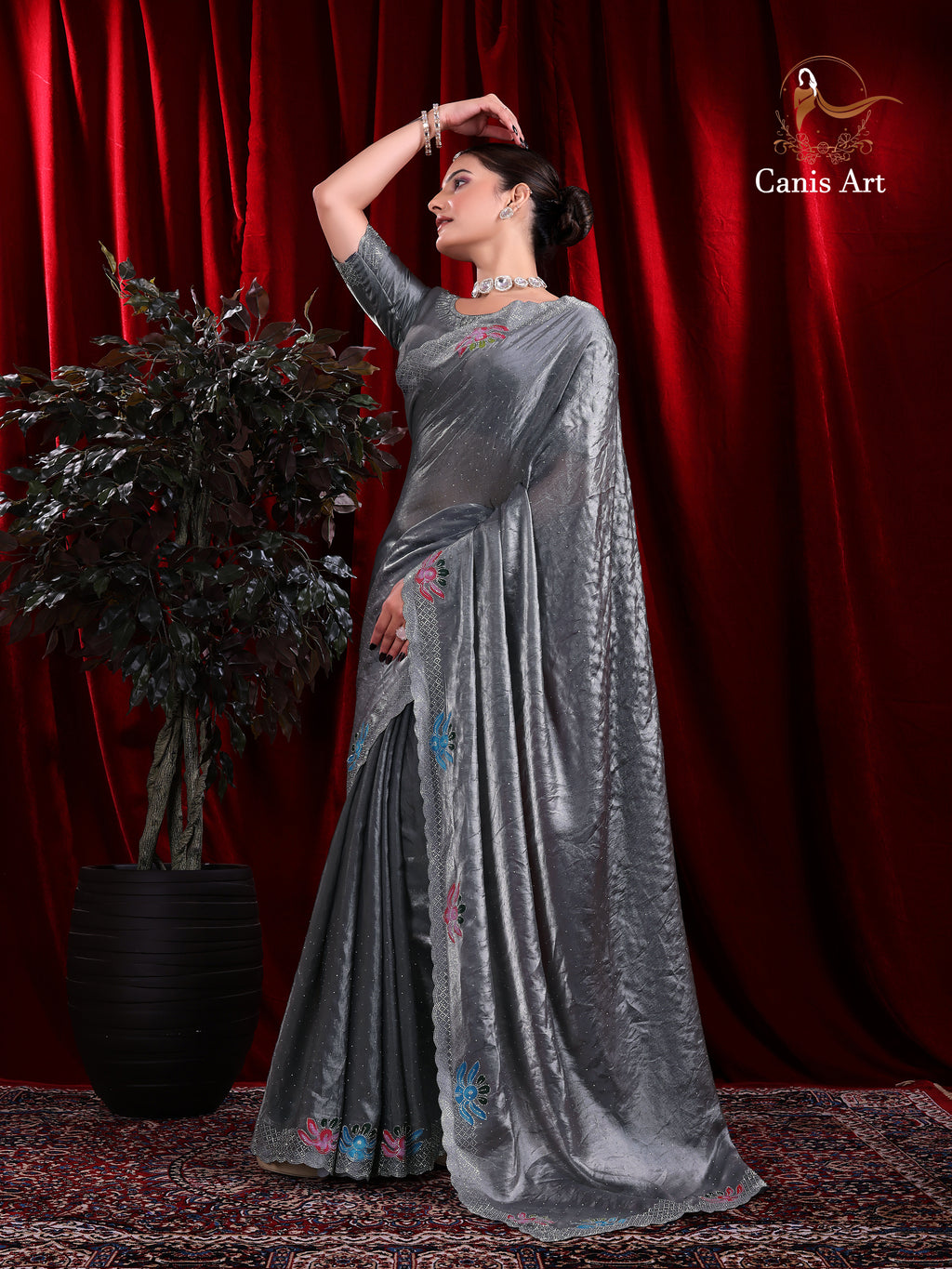 Heavy fendy satin silk