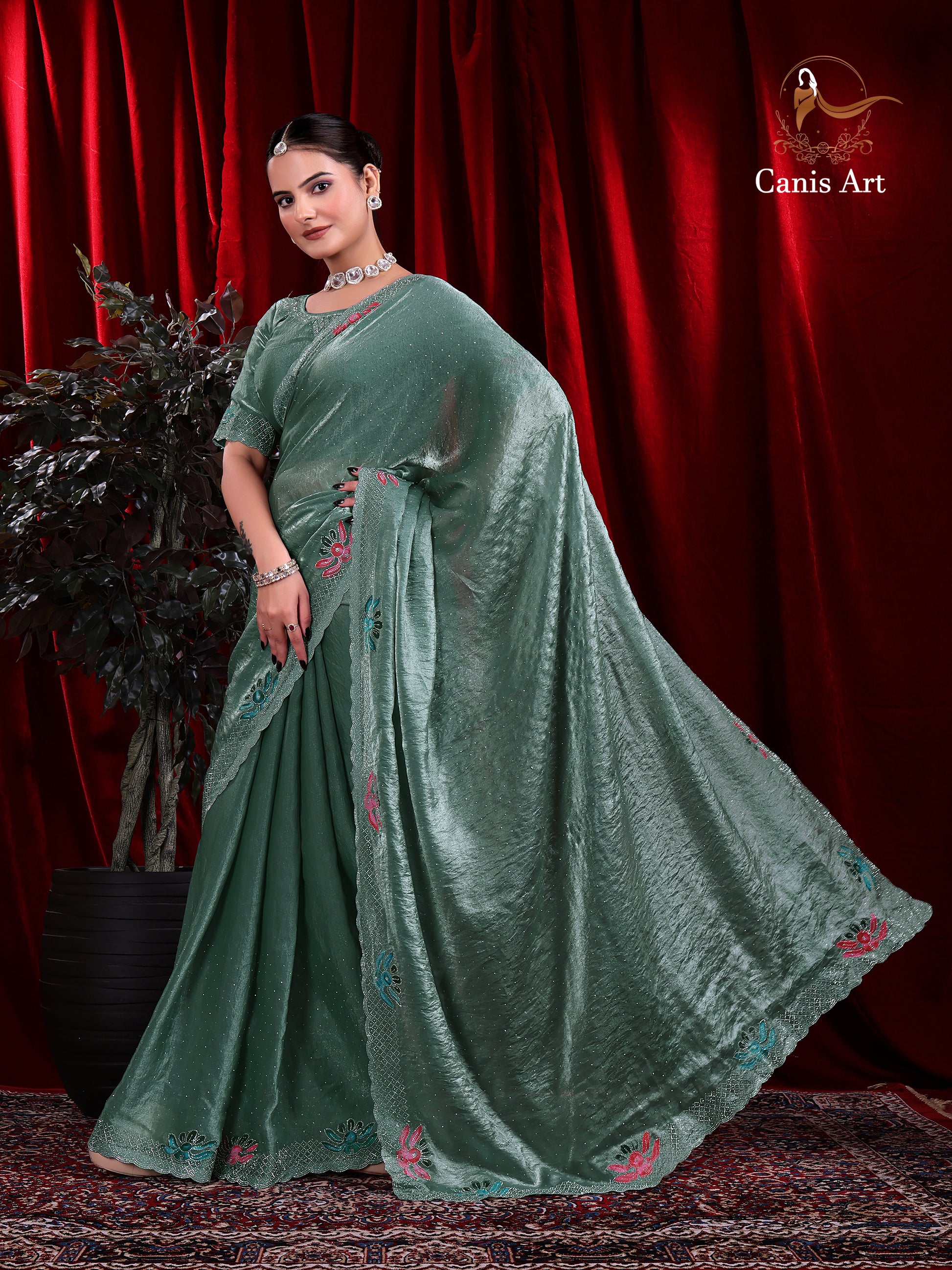 Heavy fendy satin silk