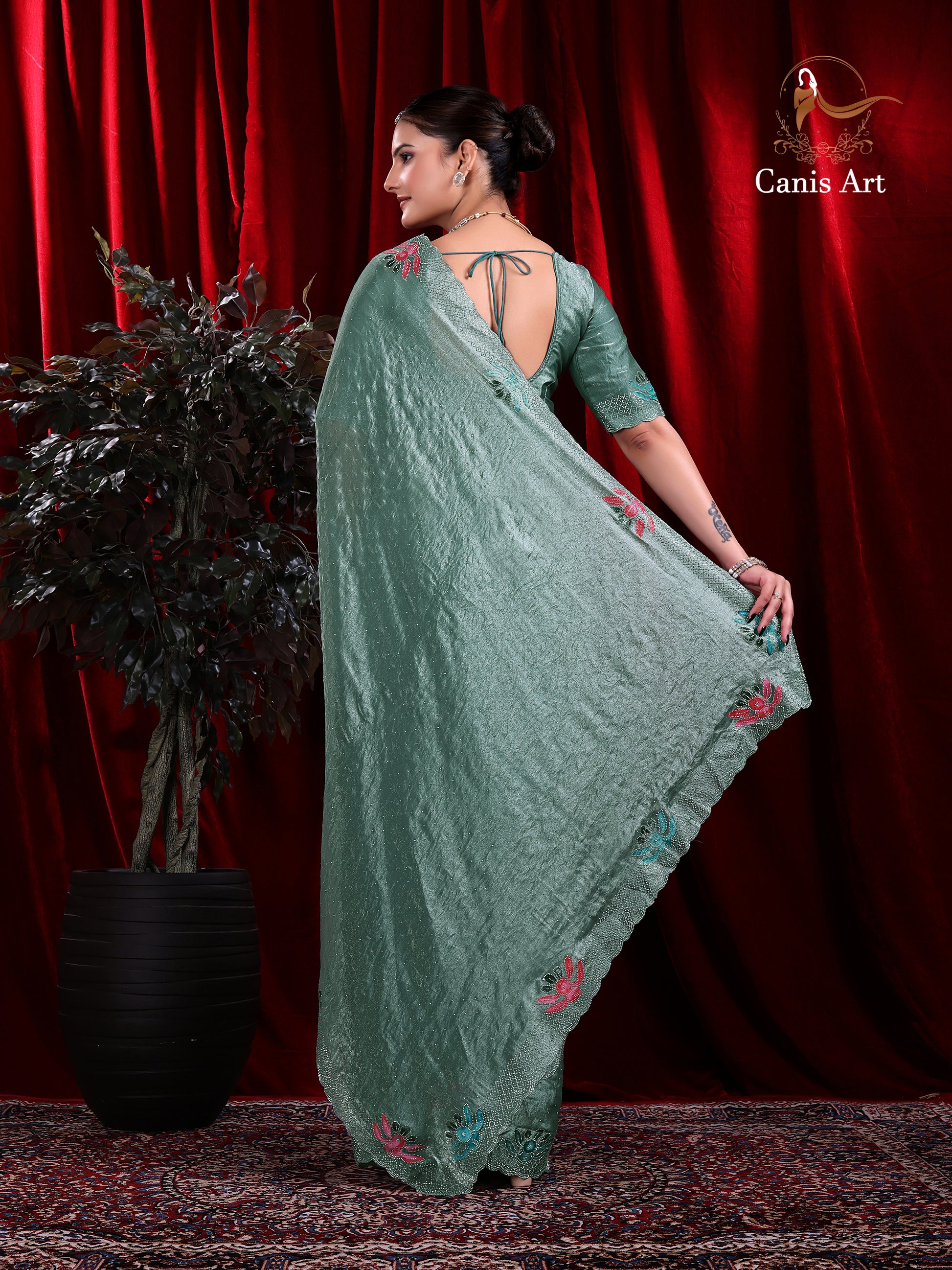 Heavy fendy satin silk