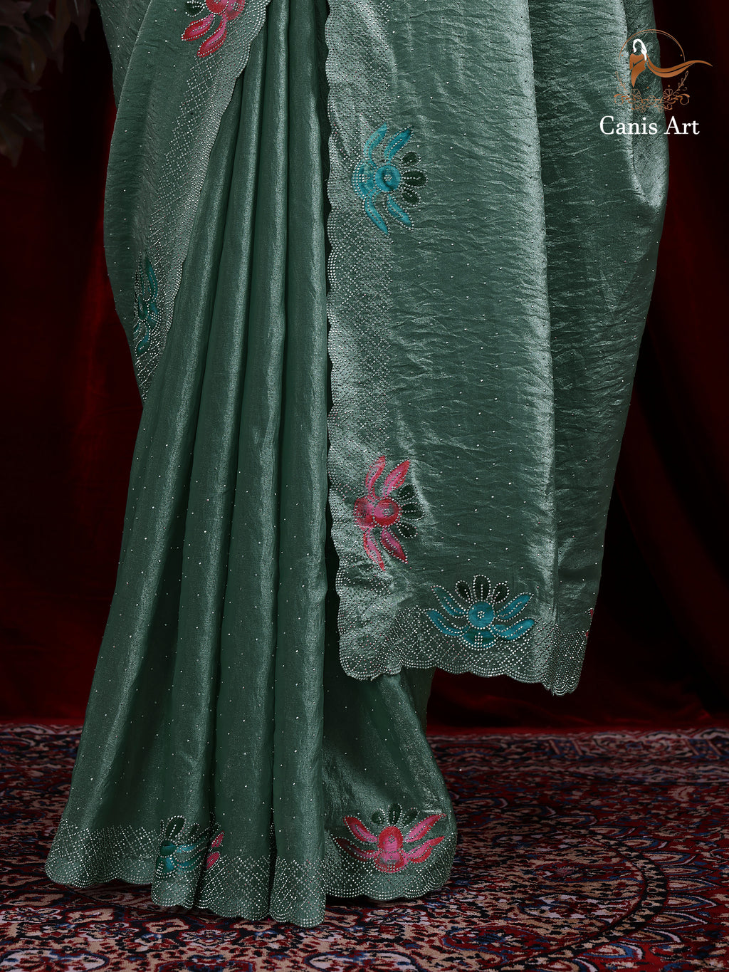 Heavy fendy satin silk