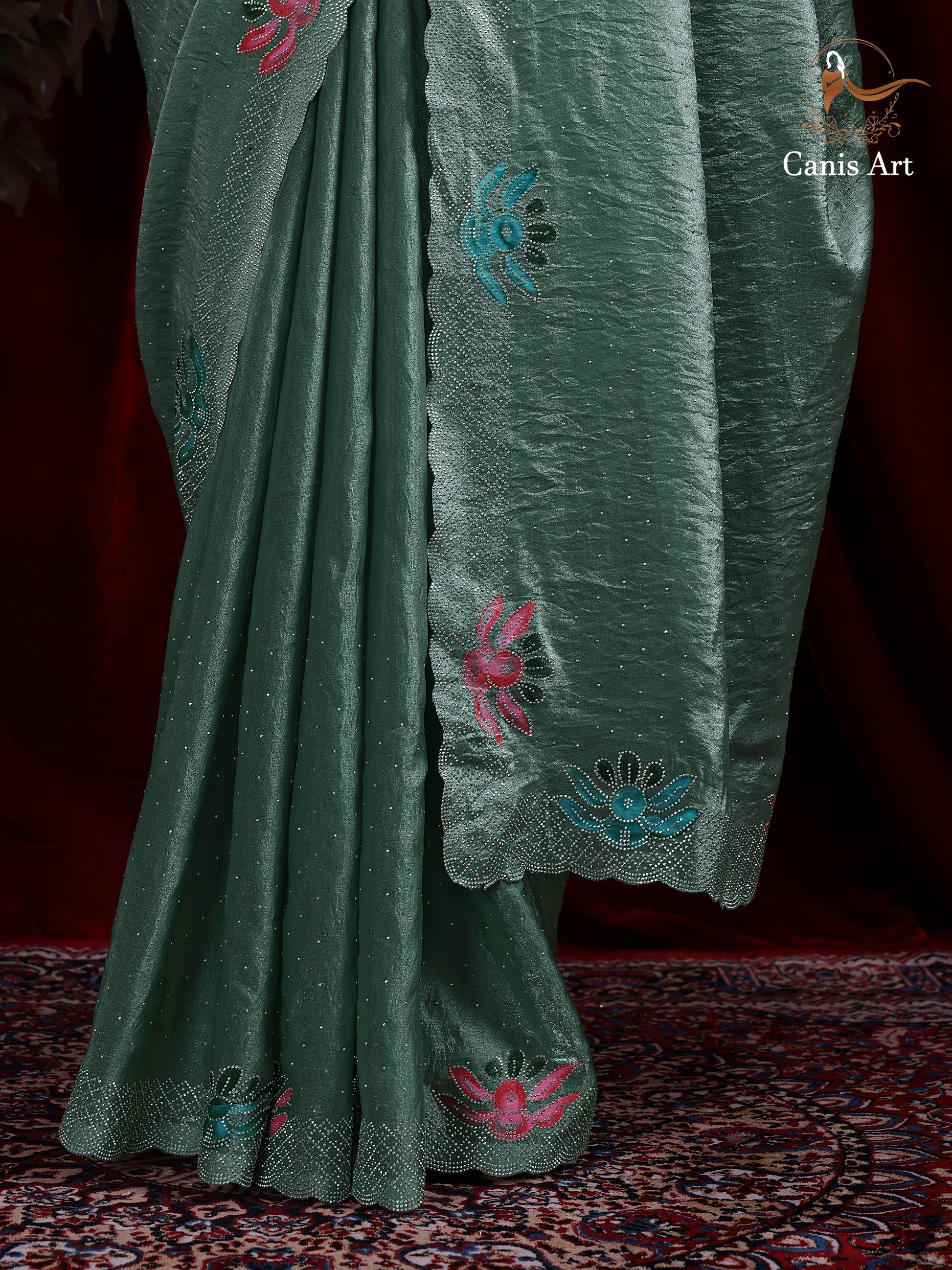 Heavy fendy satin silk
