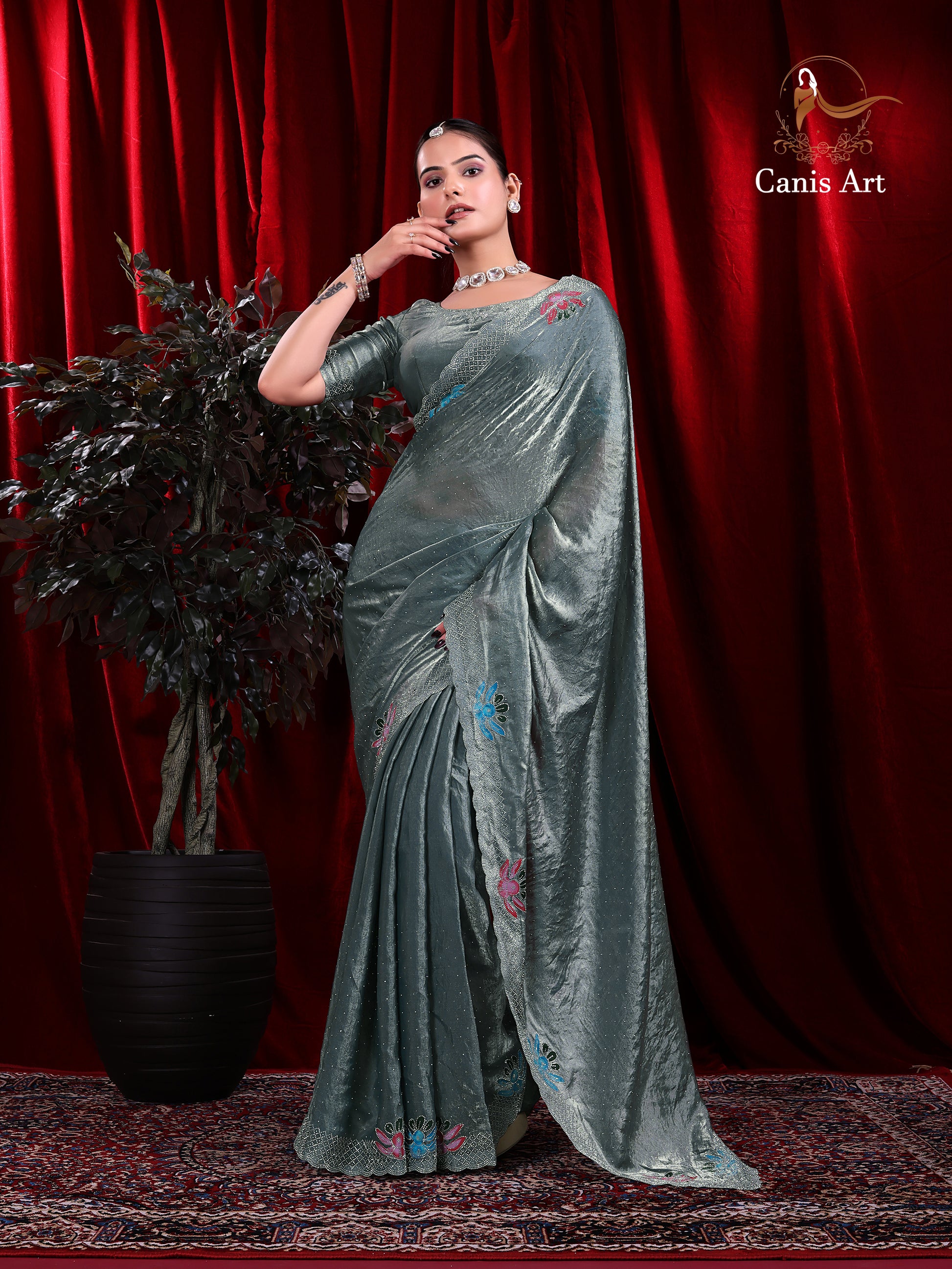 Heavy fendy satin silk