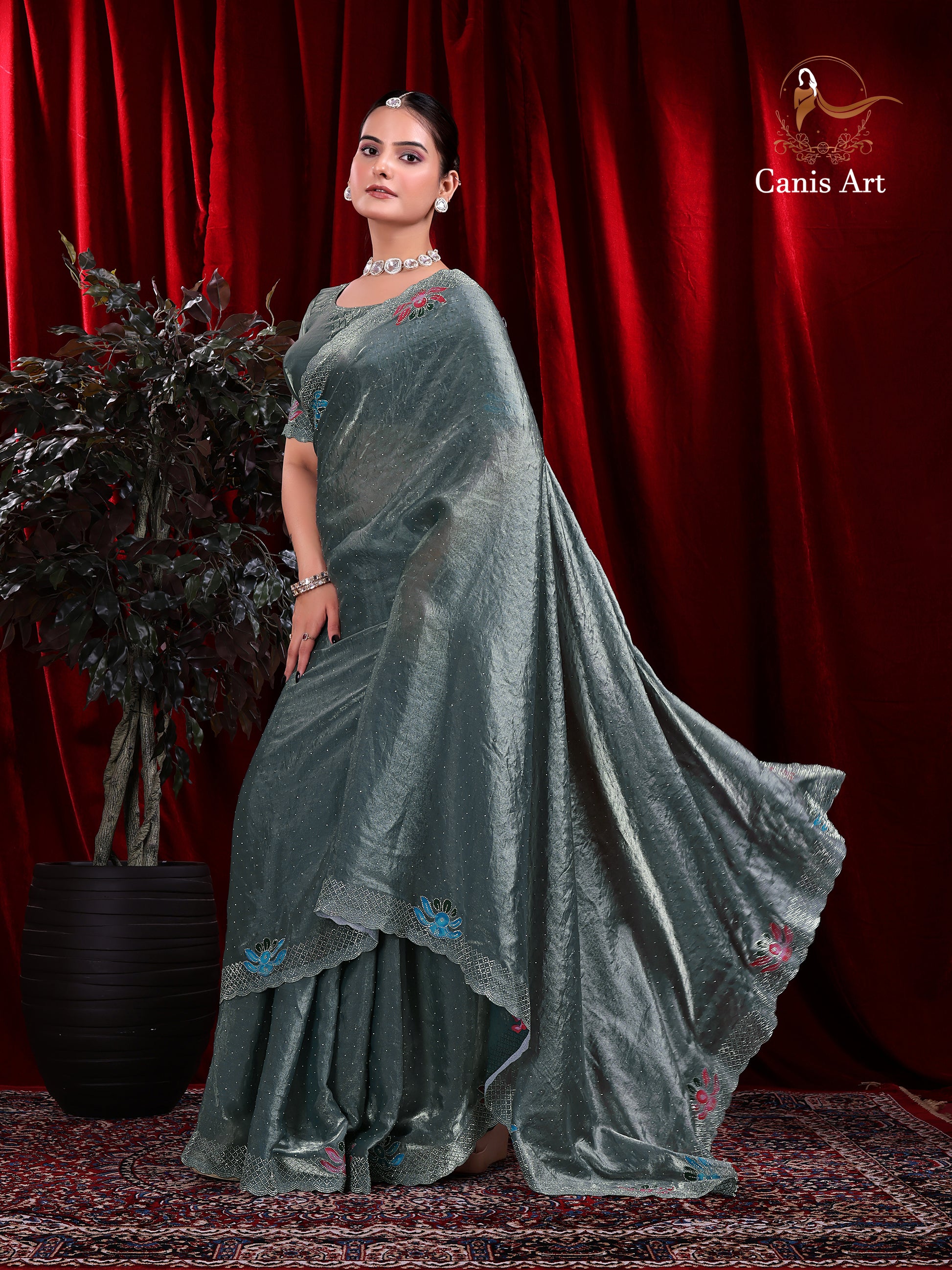 Heavy fendy satin silk