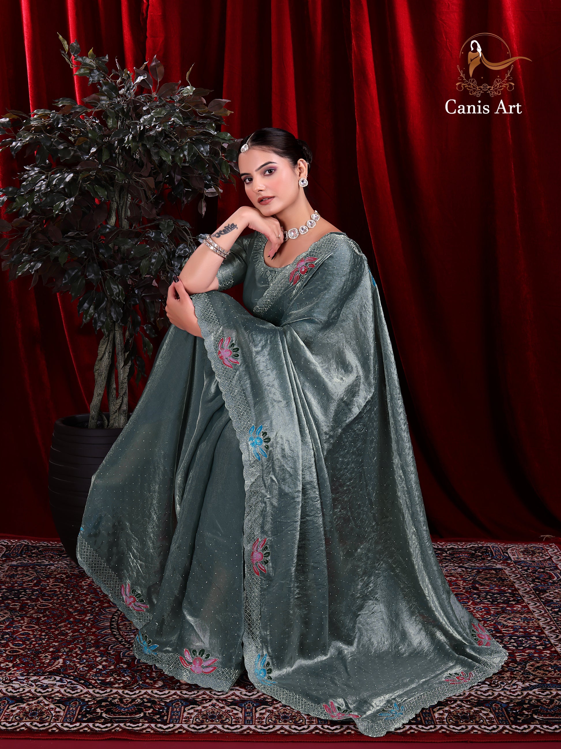 Heavy fendy satin silk