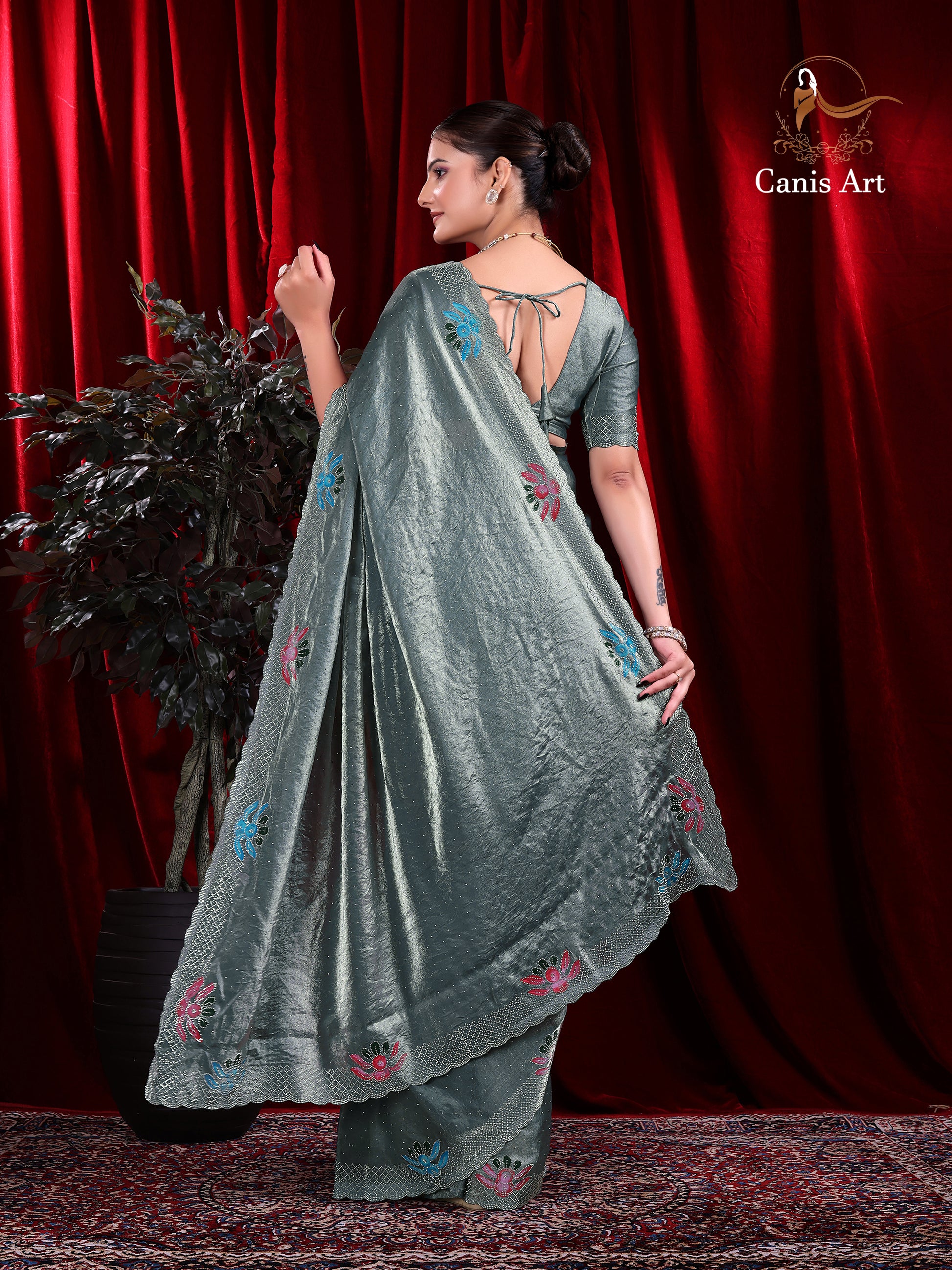 Heavy fendy satin silk