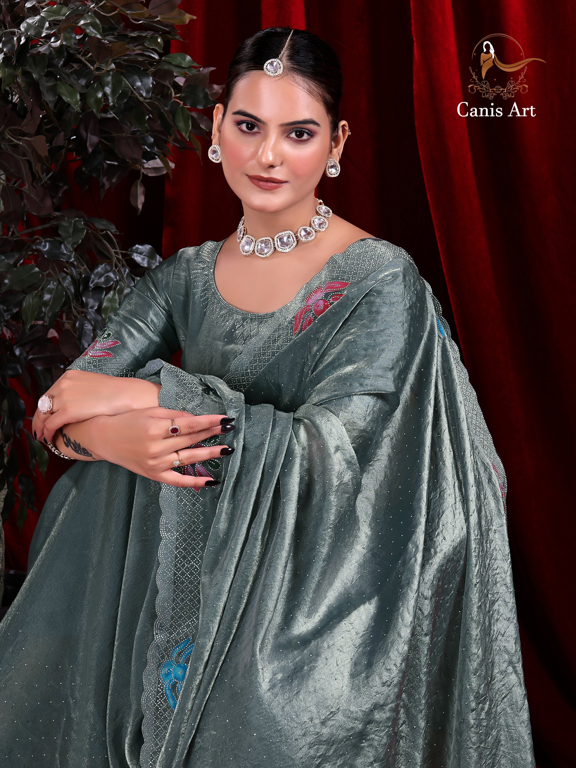 Heavy fendy satin silk