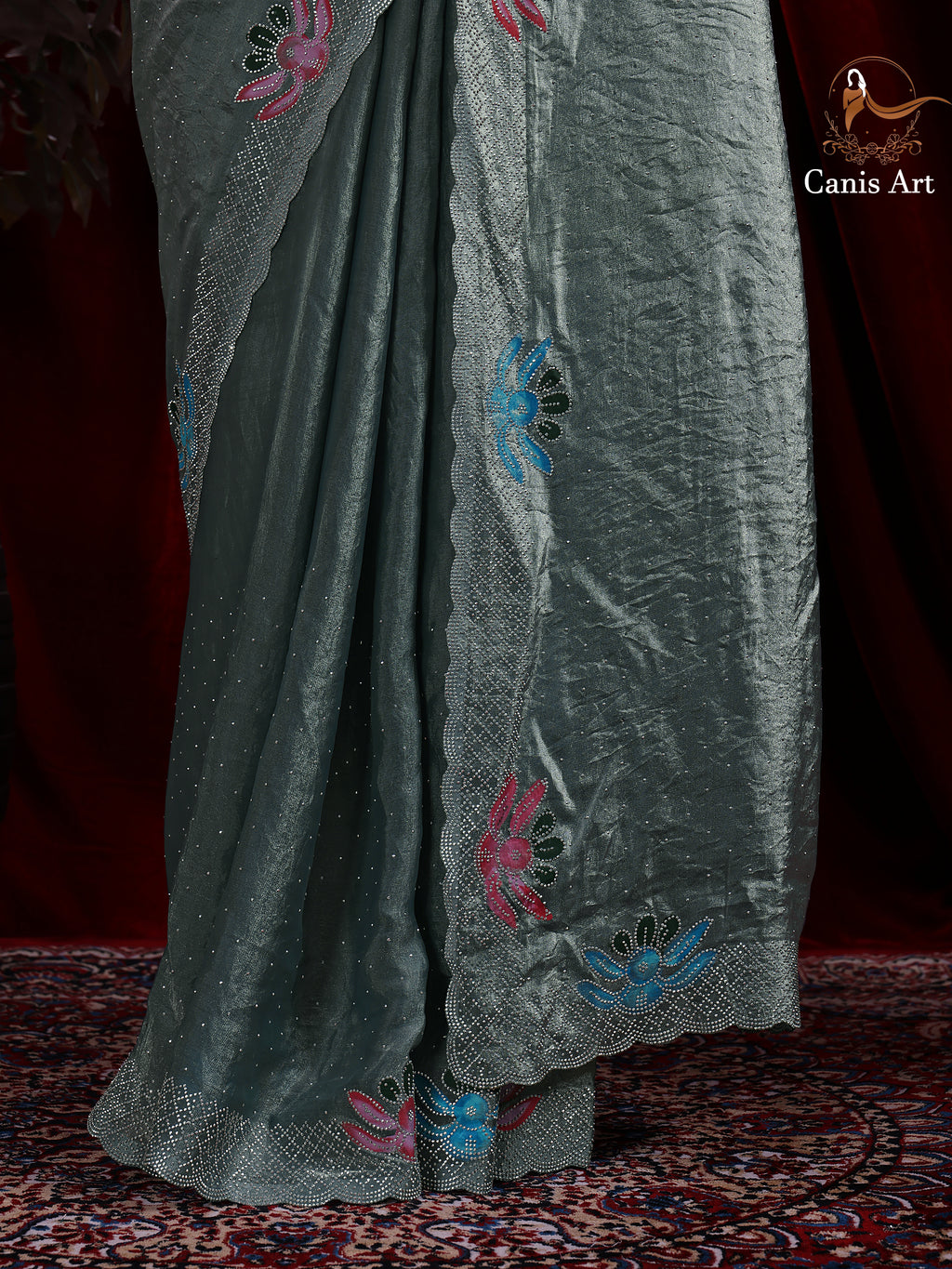 Heavy fendy satin silk