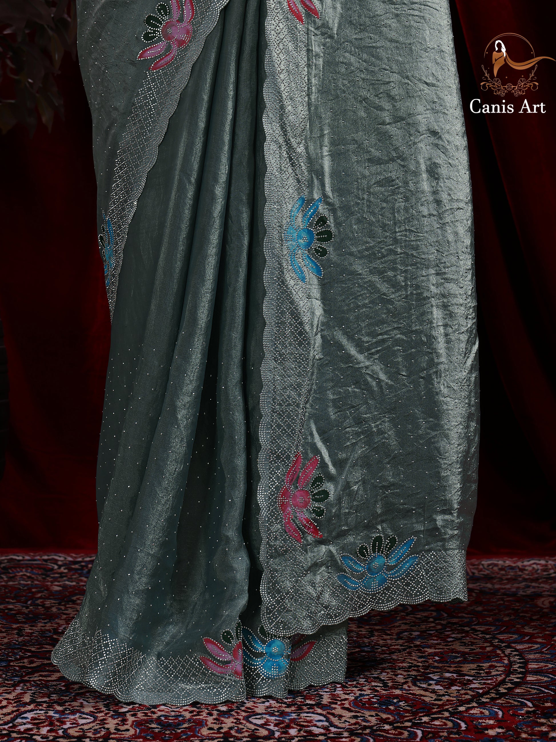 Heavy fendy satin silk