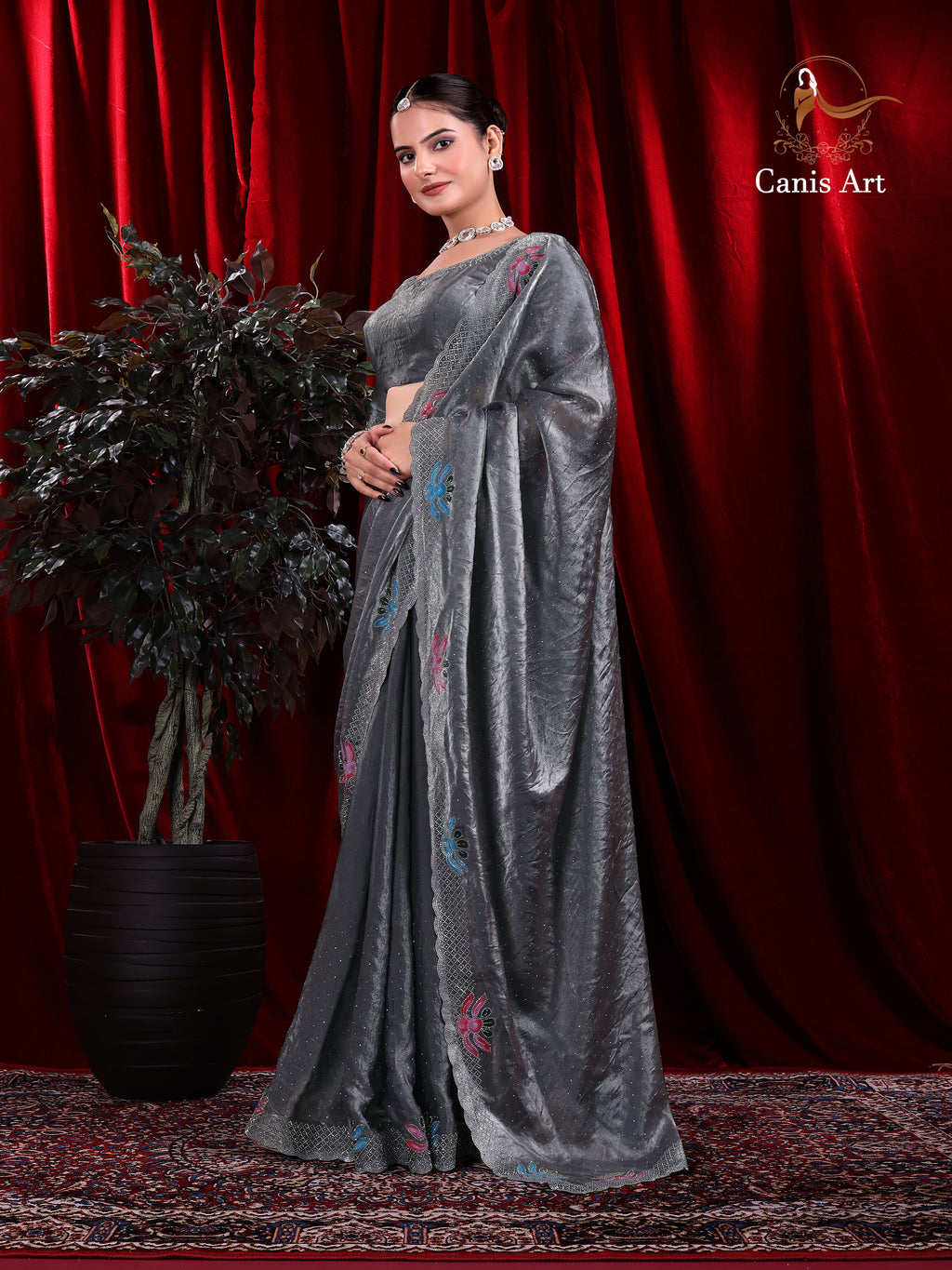 Heavy fendy satin silk