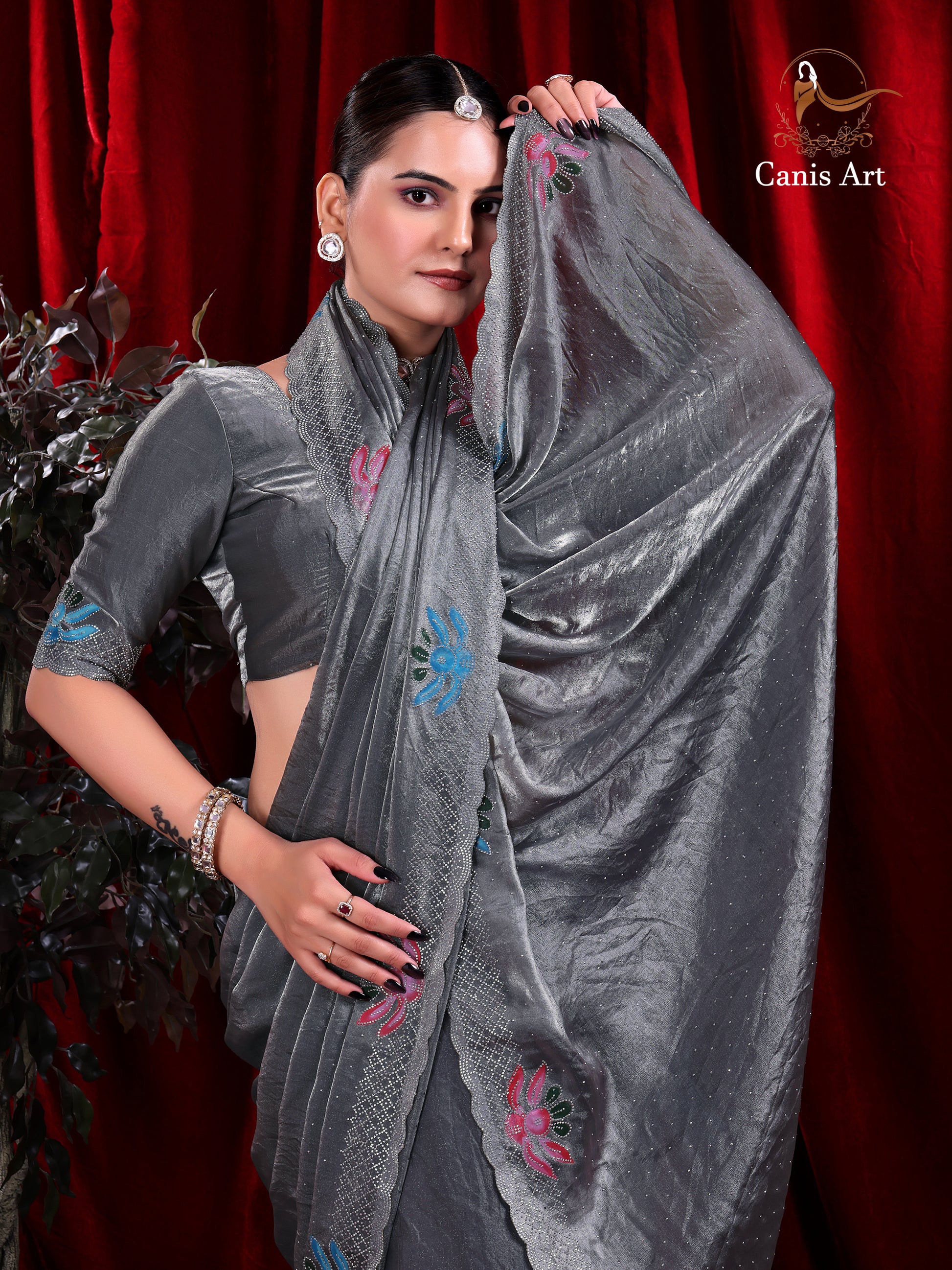 Heavy fendy satin silk