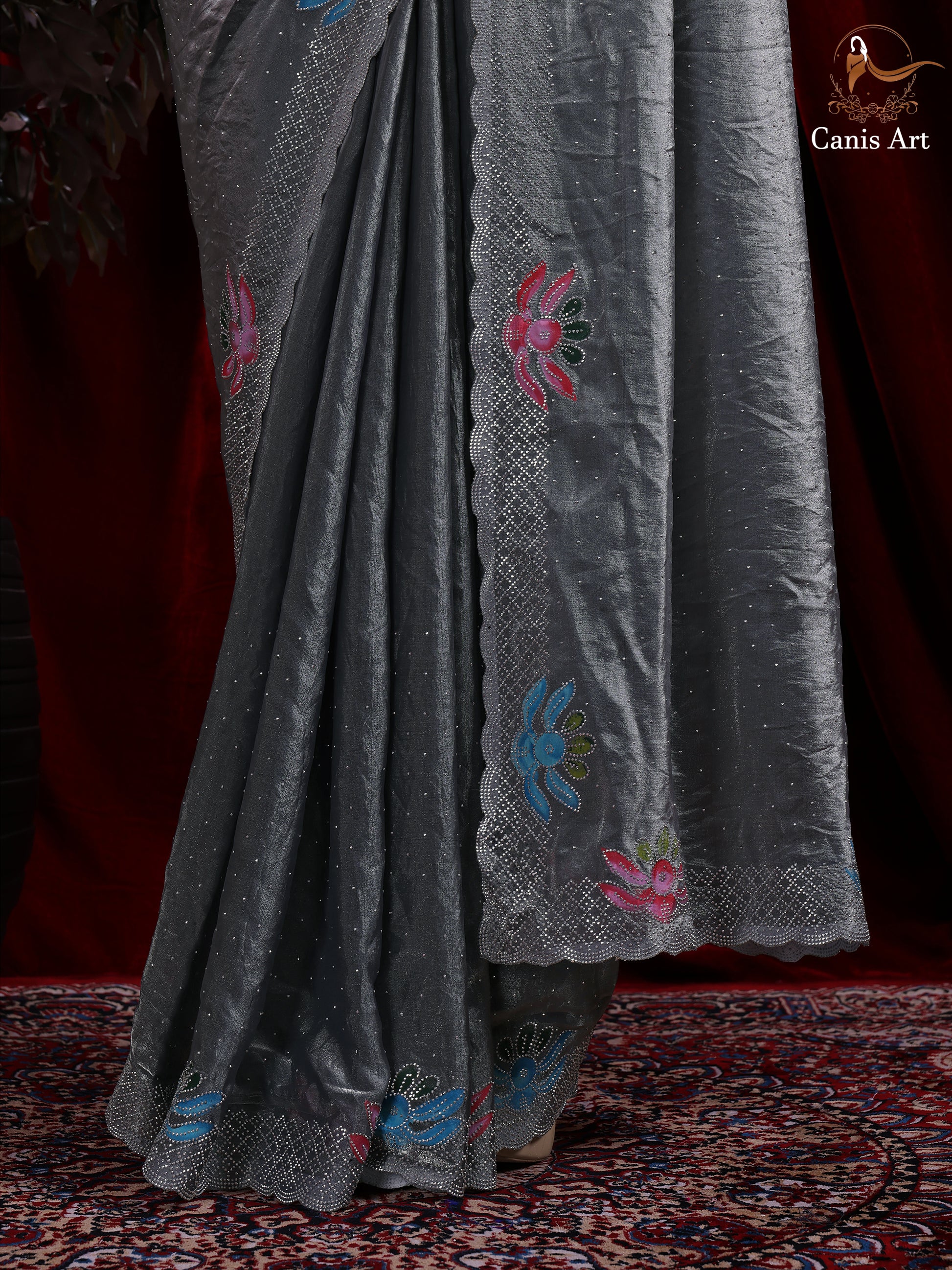 Heavy fendy satin silk