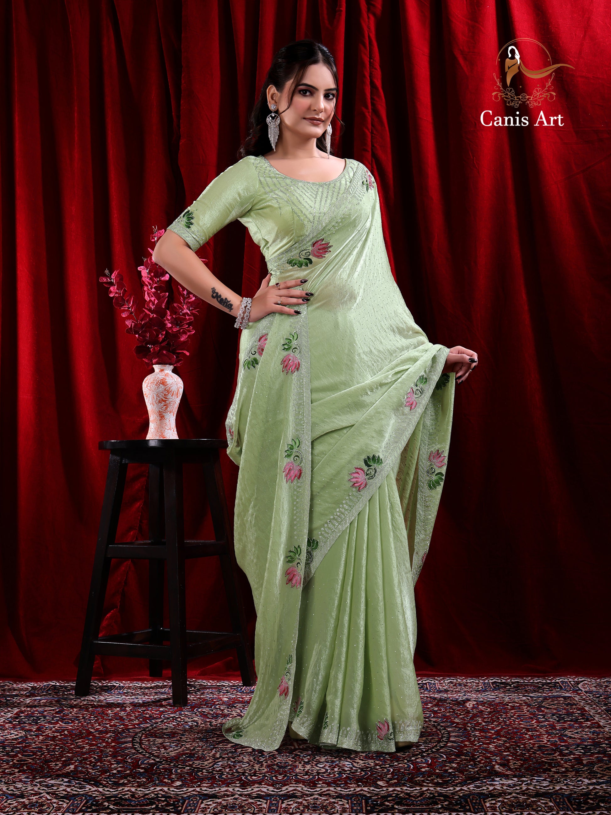 Heavy fendy satin silk