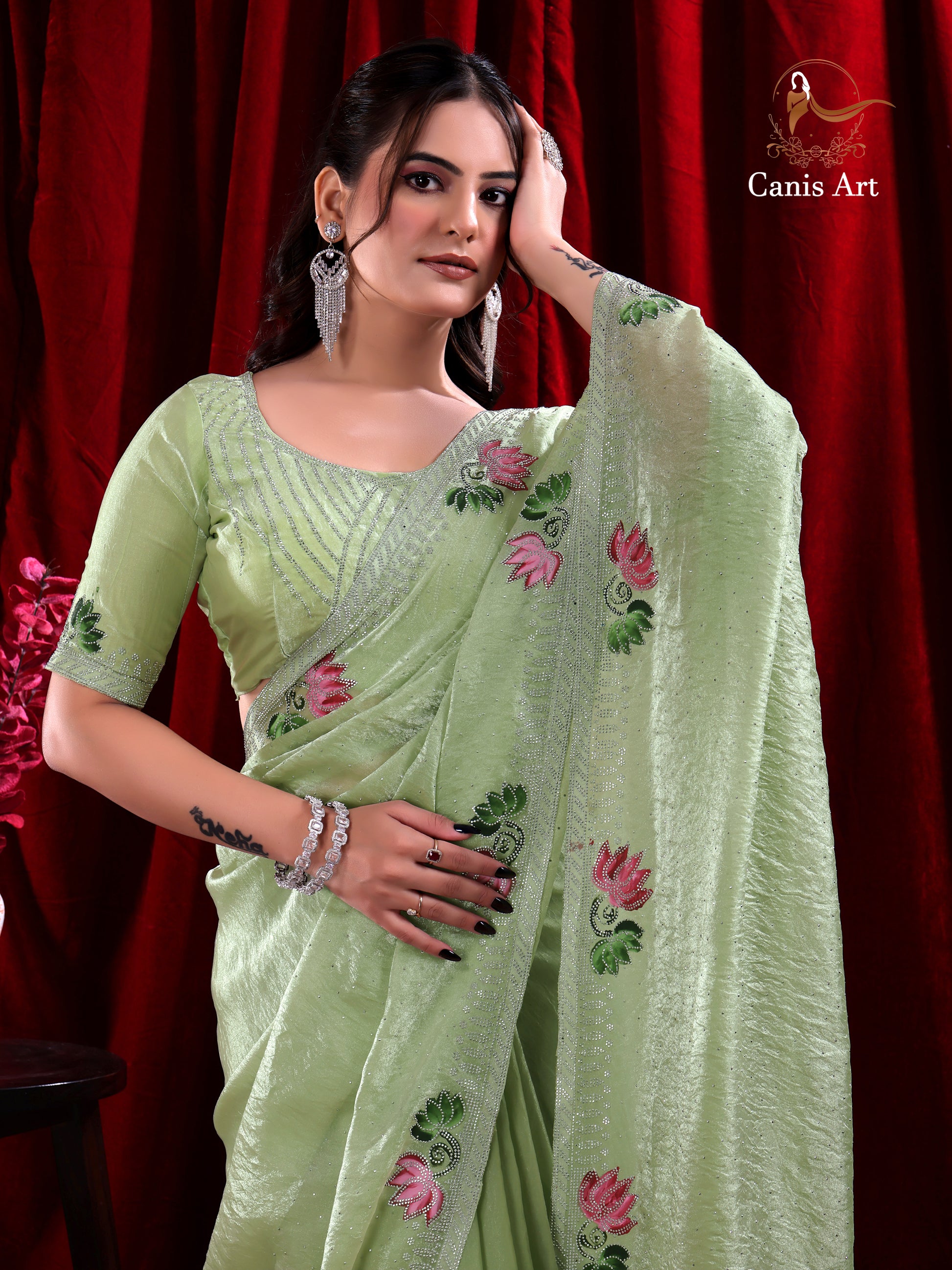 Heavy fendy satin silk