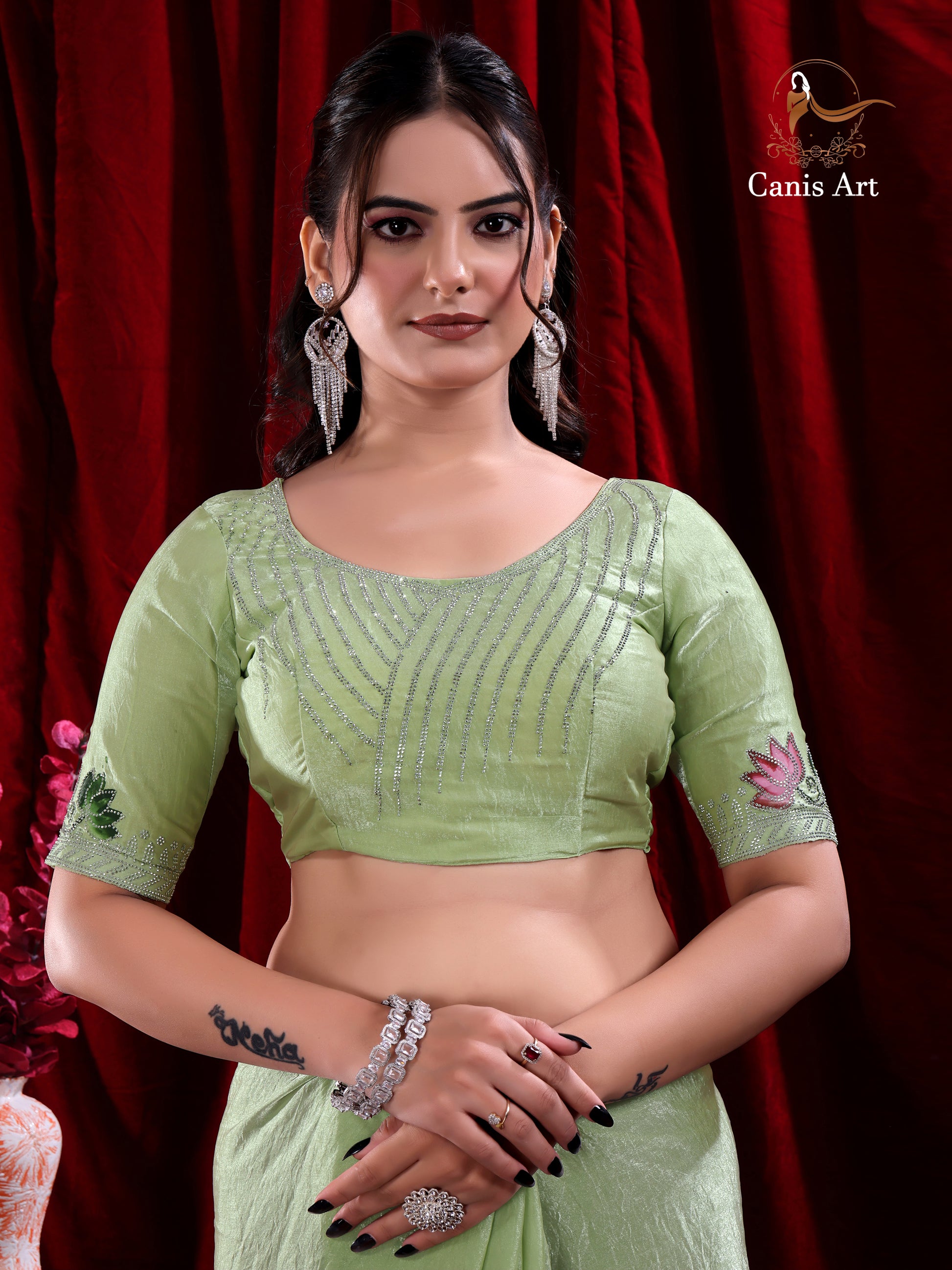 Heavy fendy satin silk