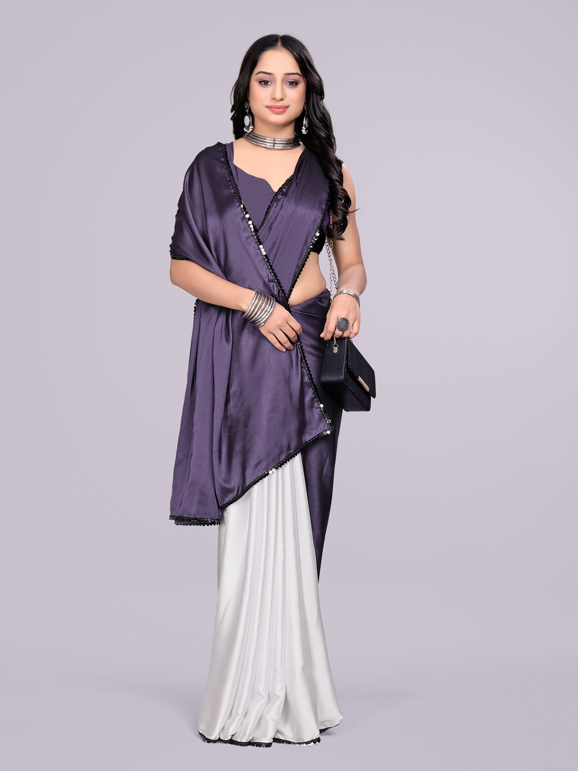 purple dark white - half white