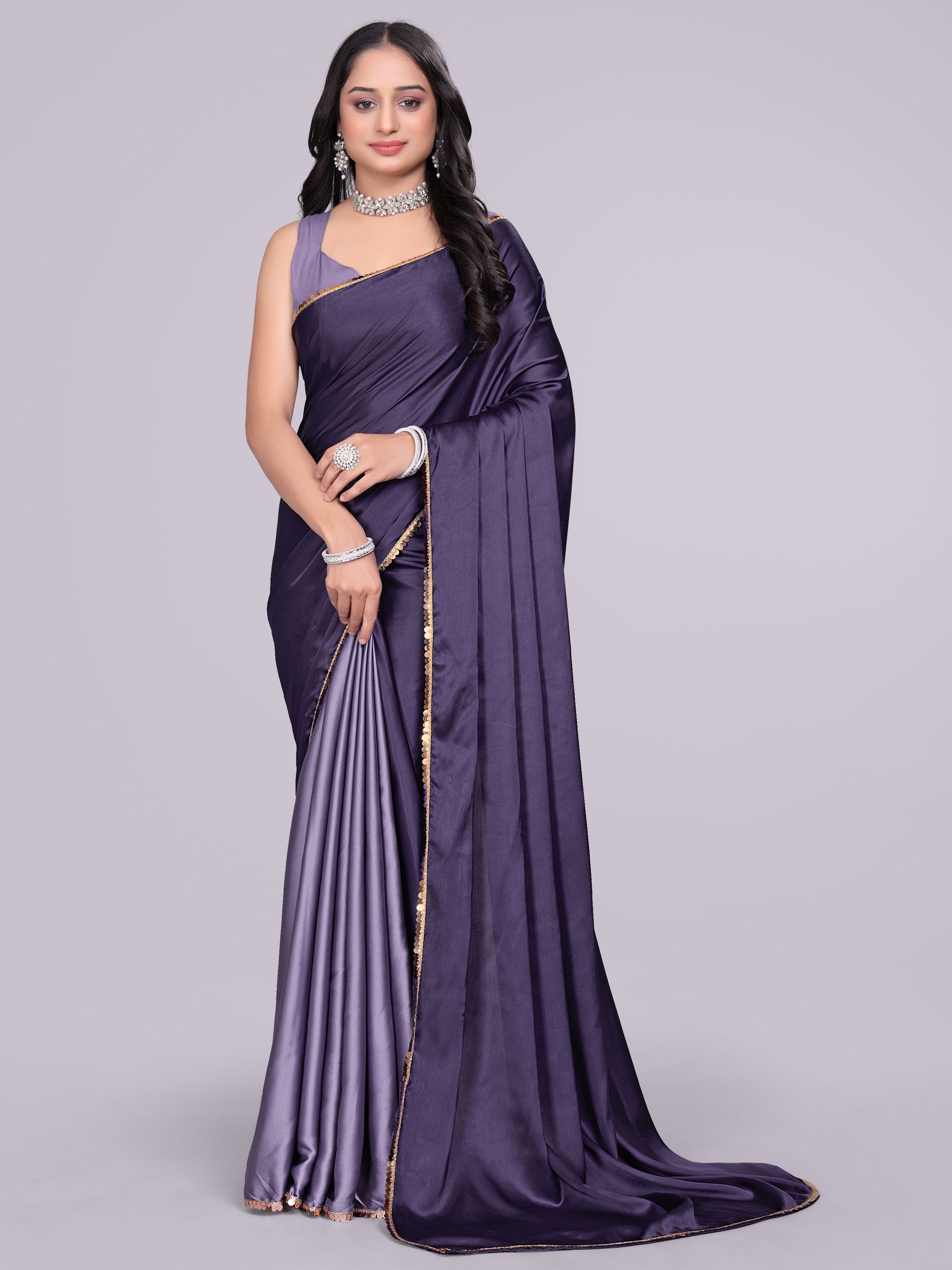 purple dark lavender - half multicolor