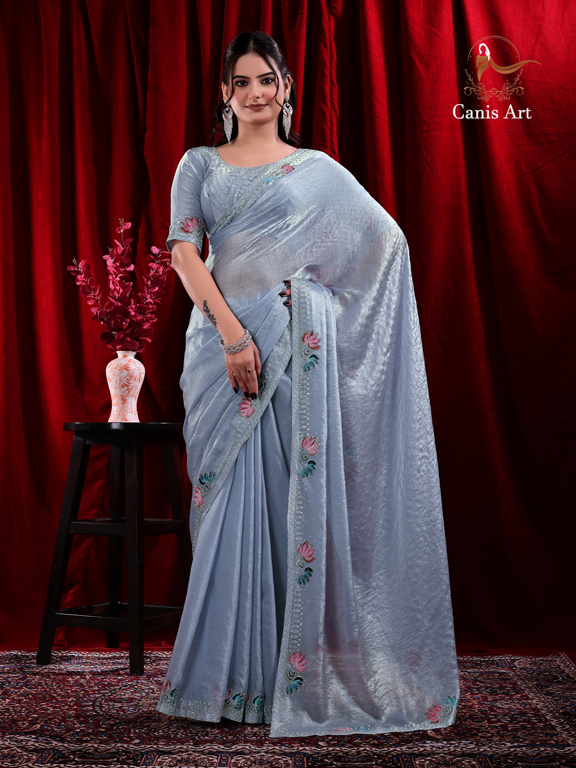 Heavy fendy satin silk