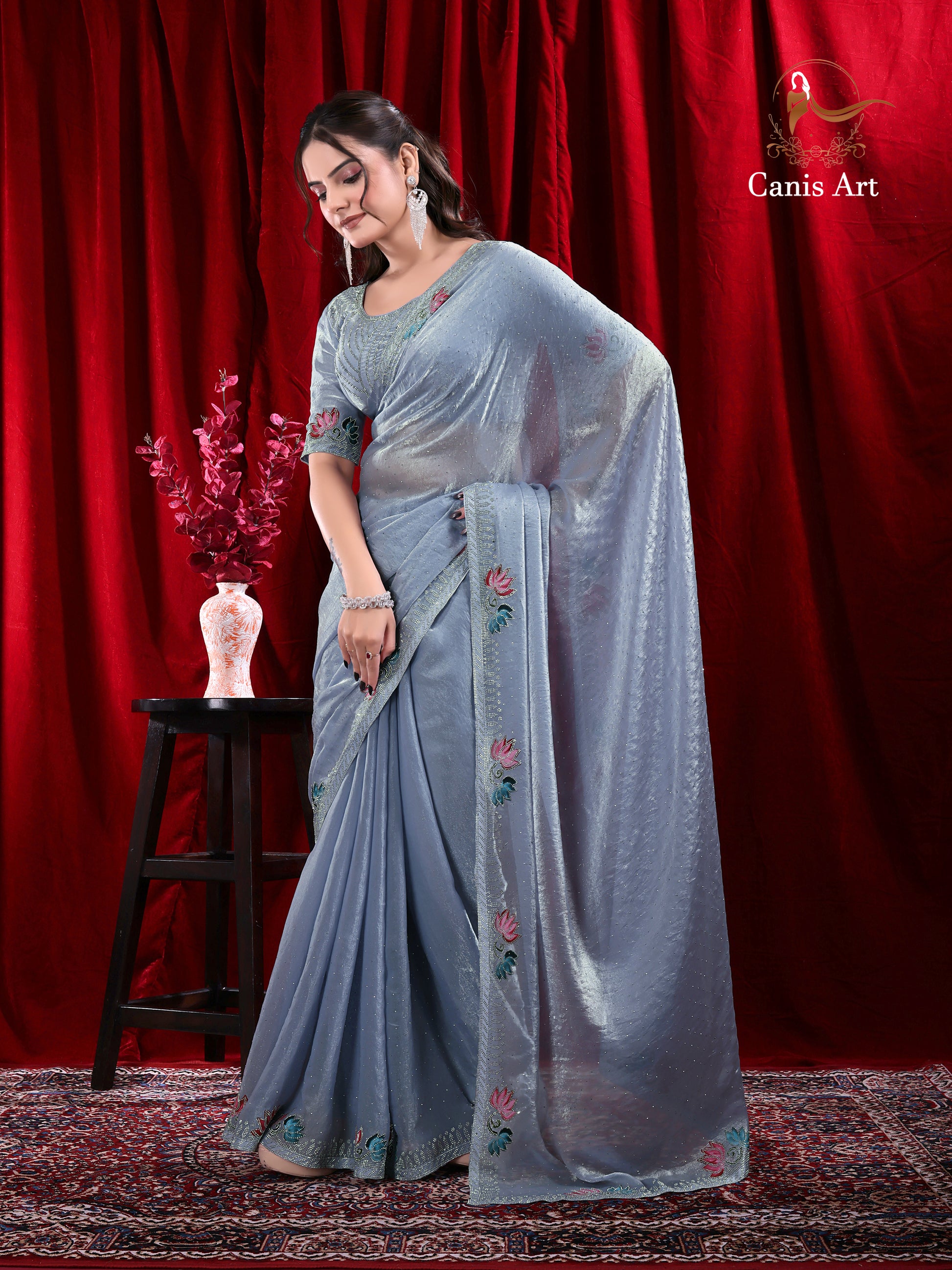 Heavy fendy satin silk