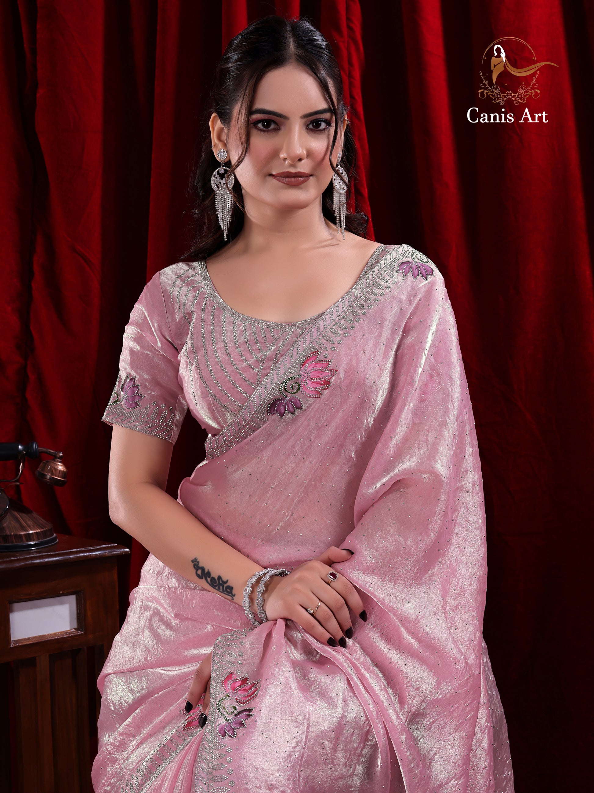 Heavy fendy satin silk