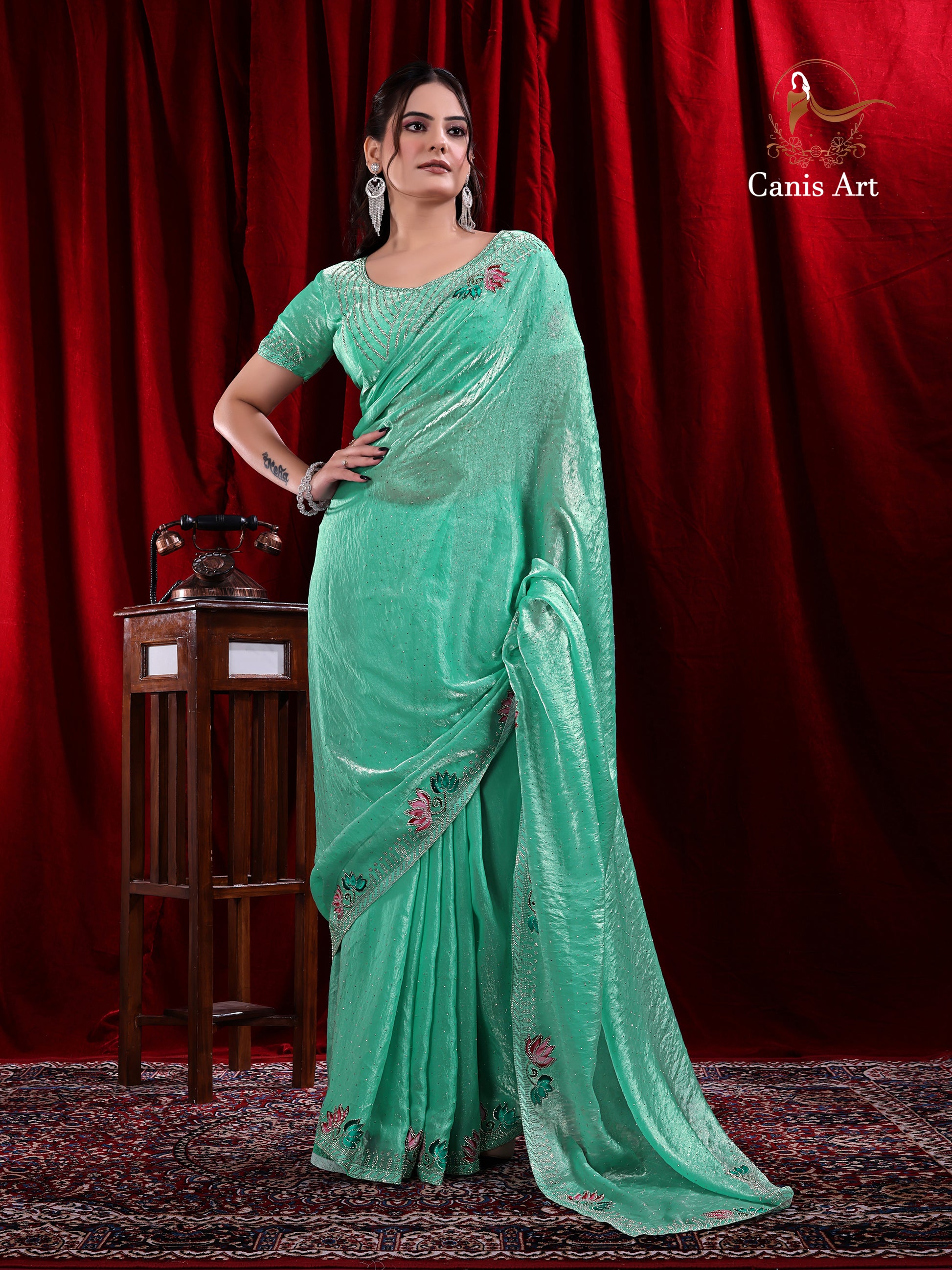 Heavy fendy satin silk