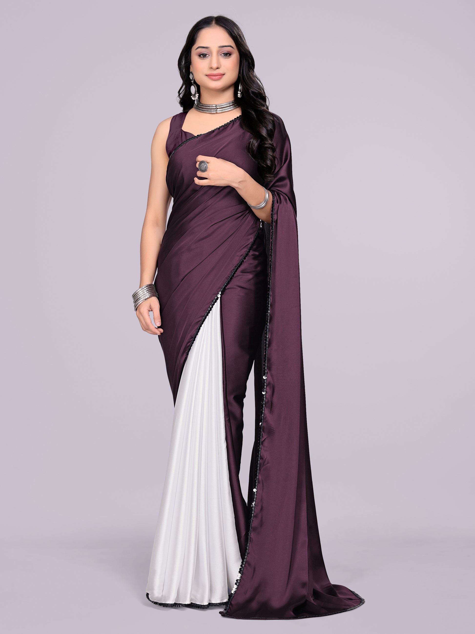 wine dark white - half white