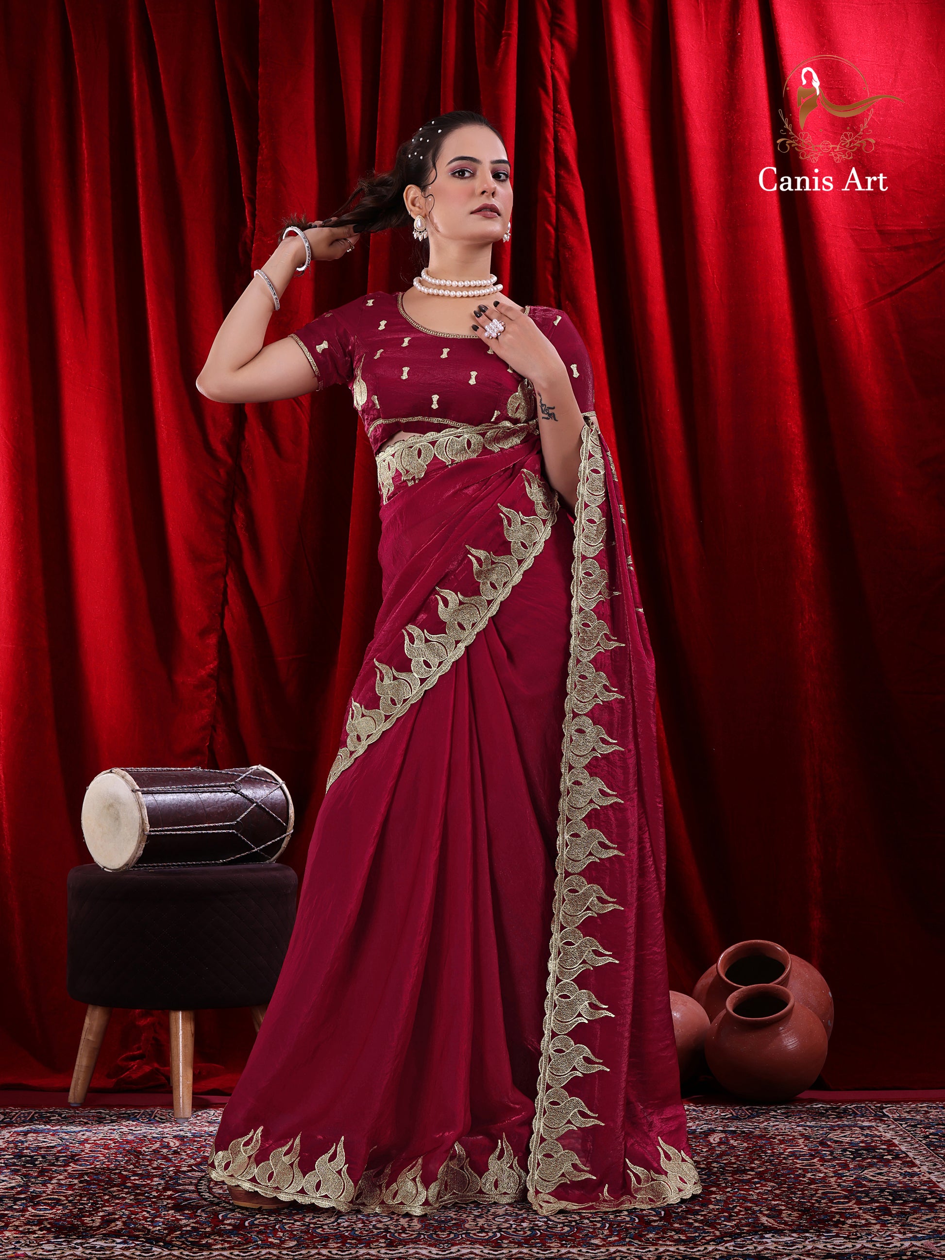 Heavy fendy satin silk