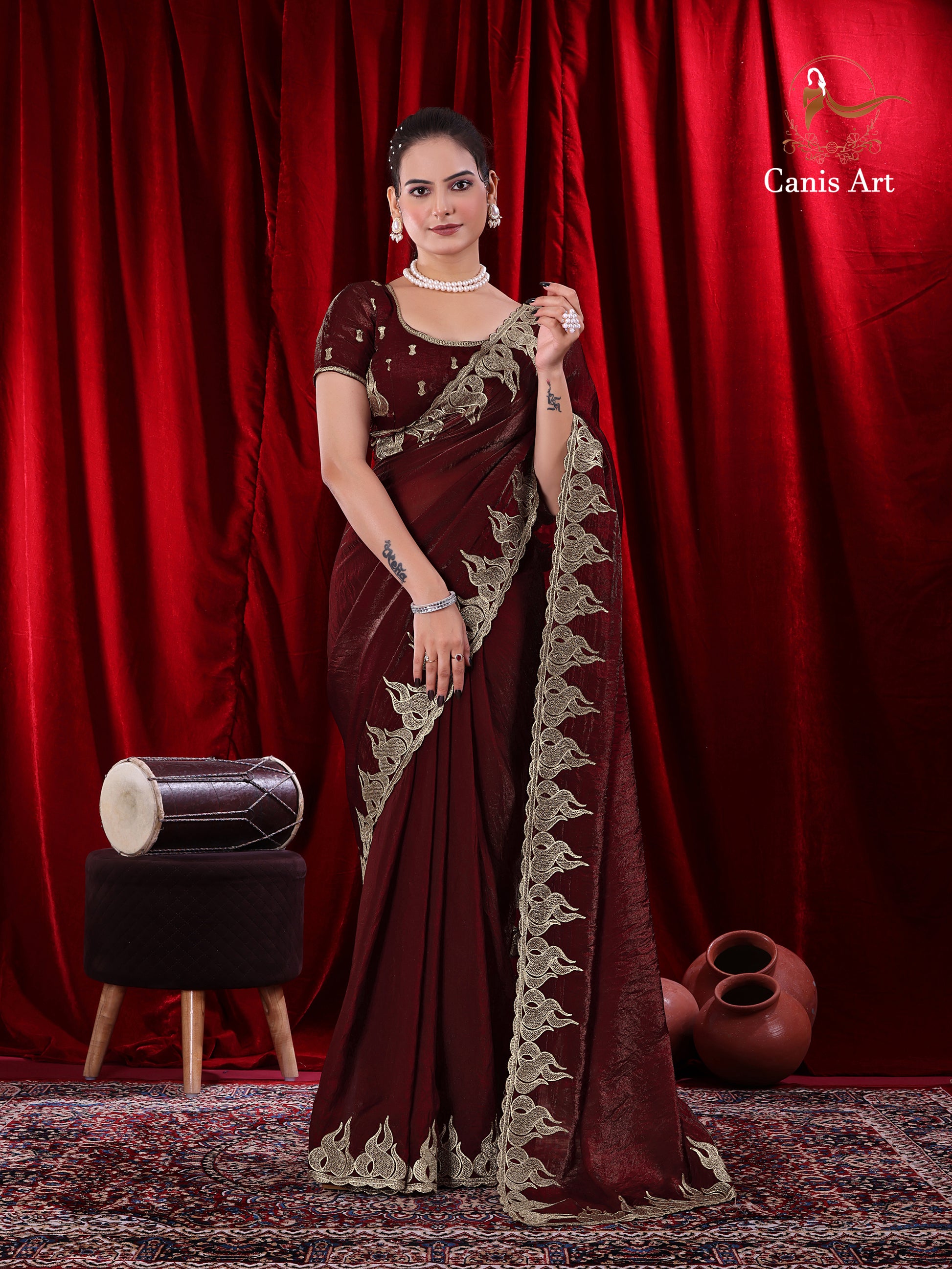 Heavy fendy satin silk