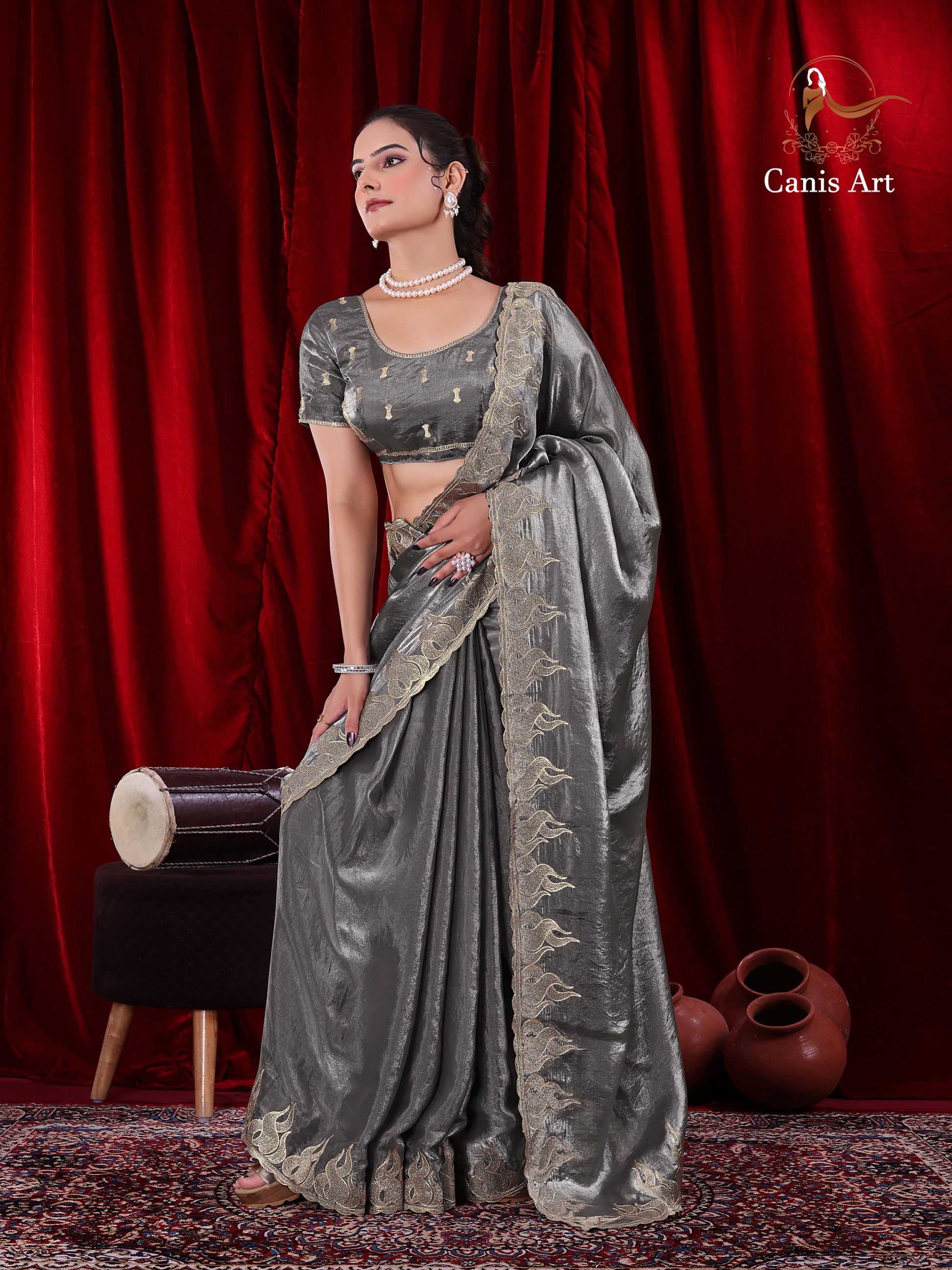 Heavy fendy satin silk