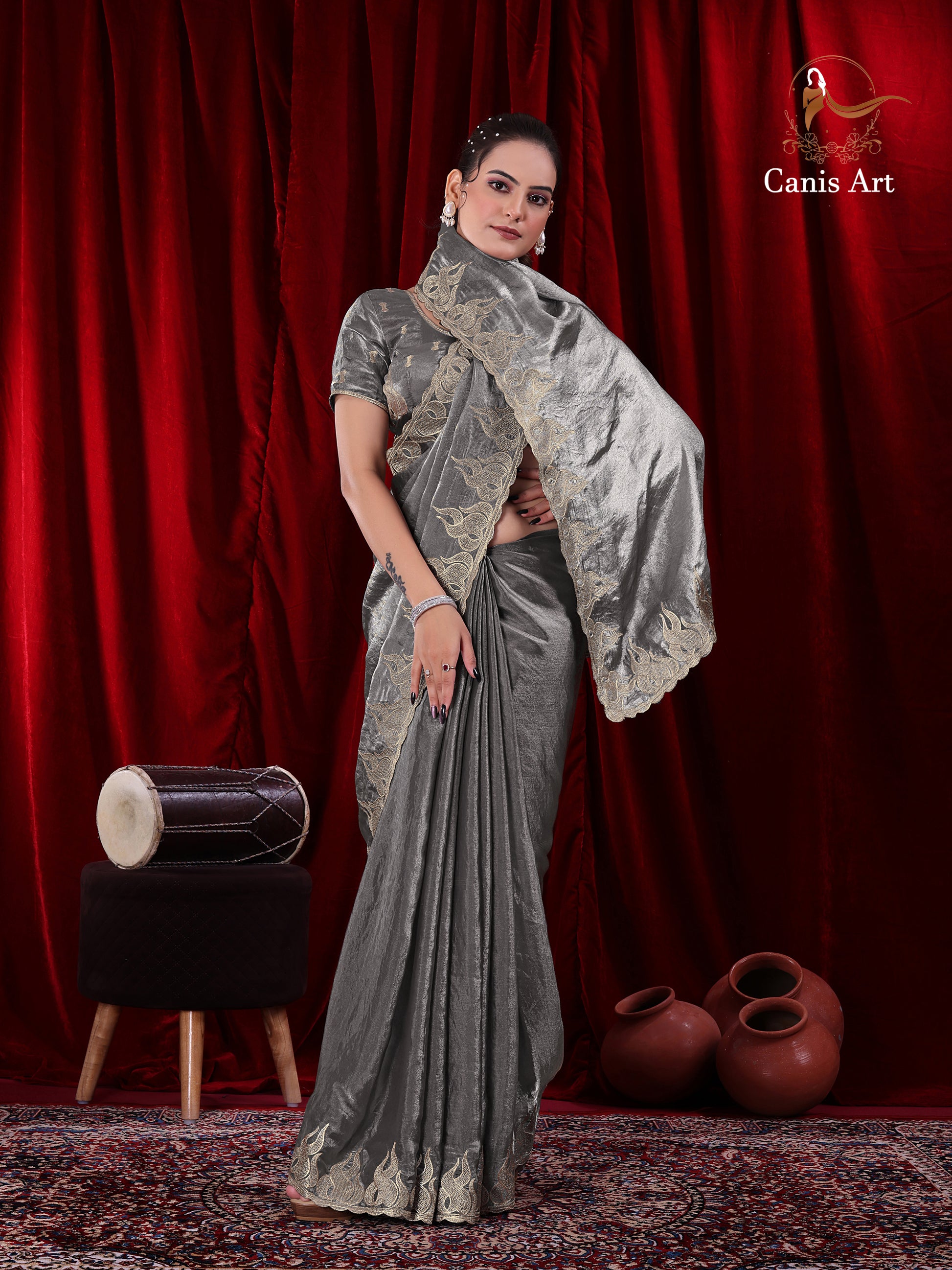 Heavy fendy satin silk