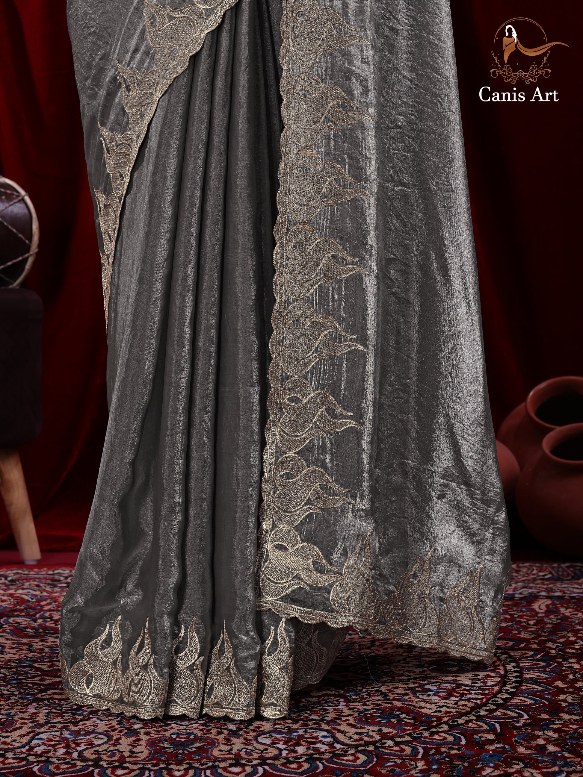 Heavy fendy satin silk