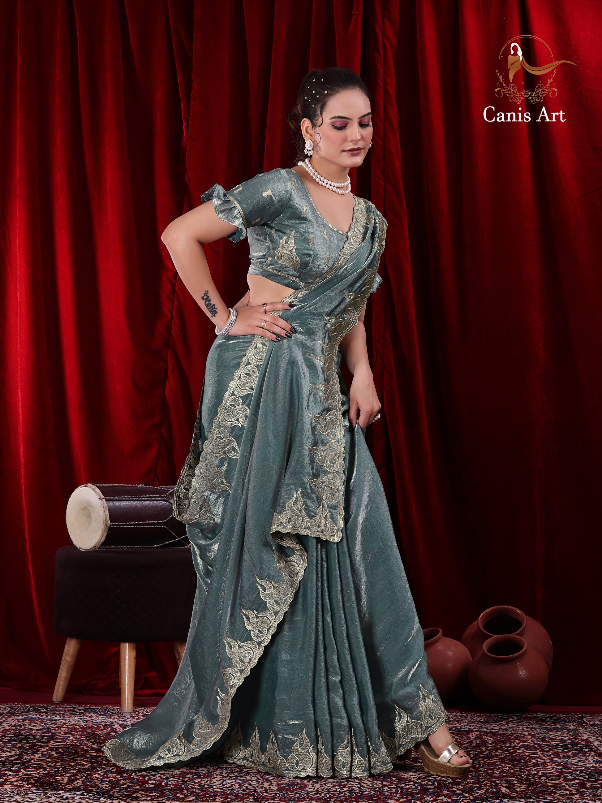 Heavy fendy satin silk