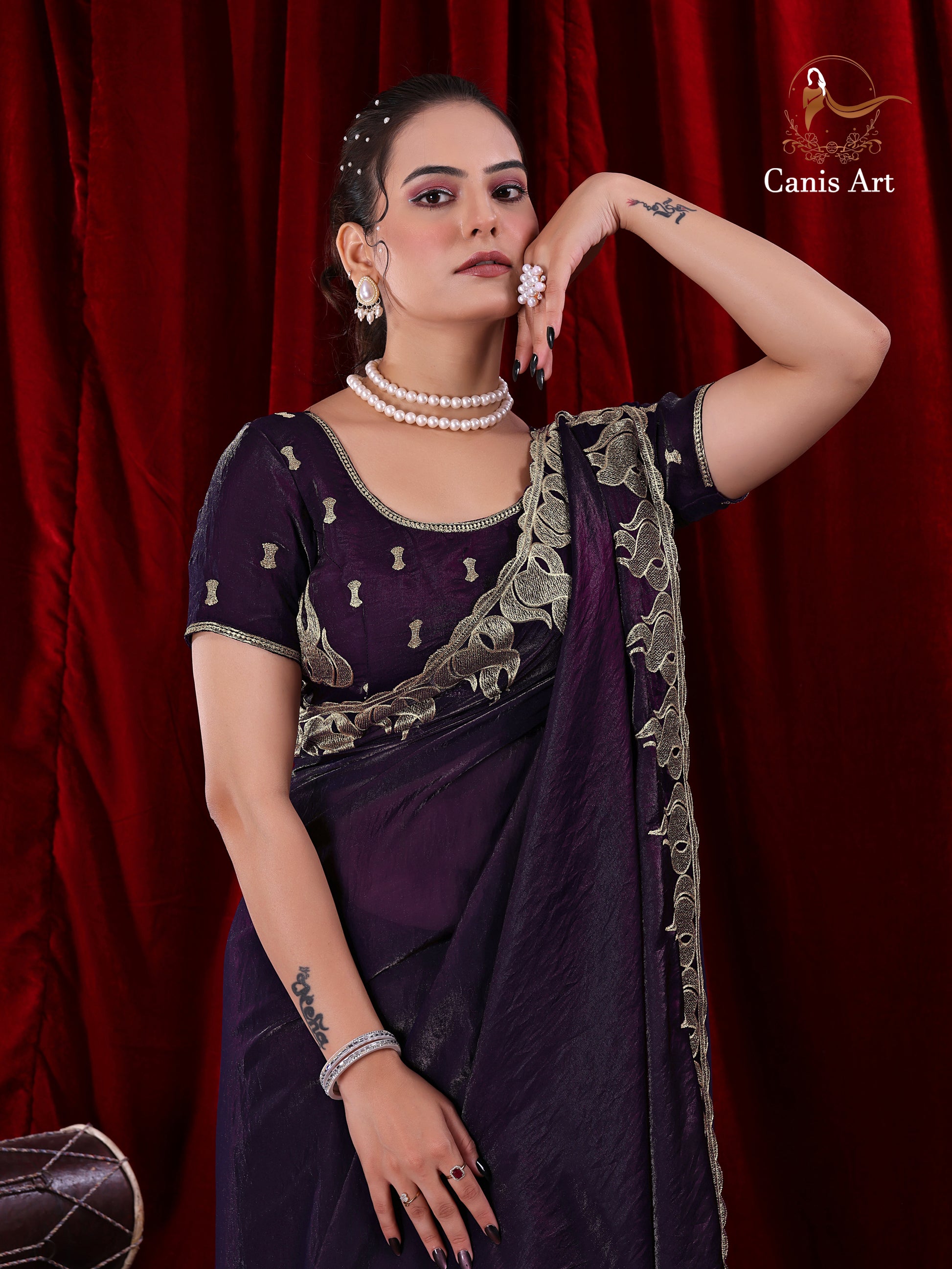 Heavy fendy satin silk