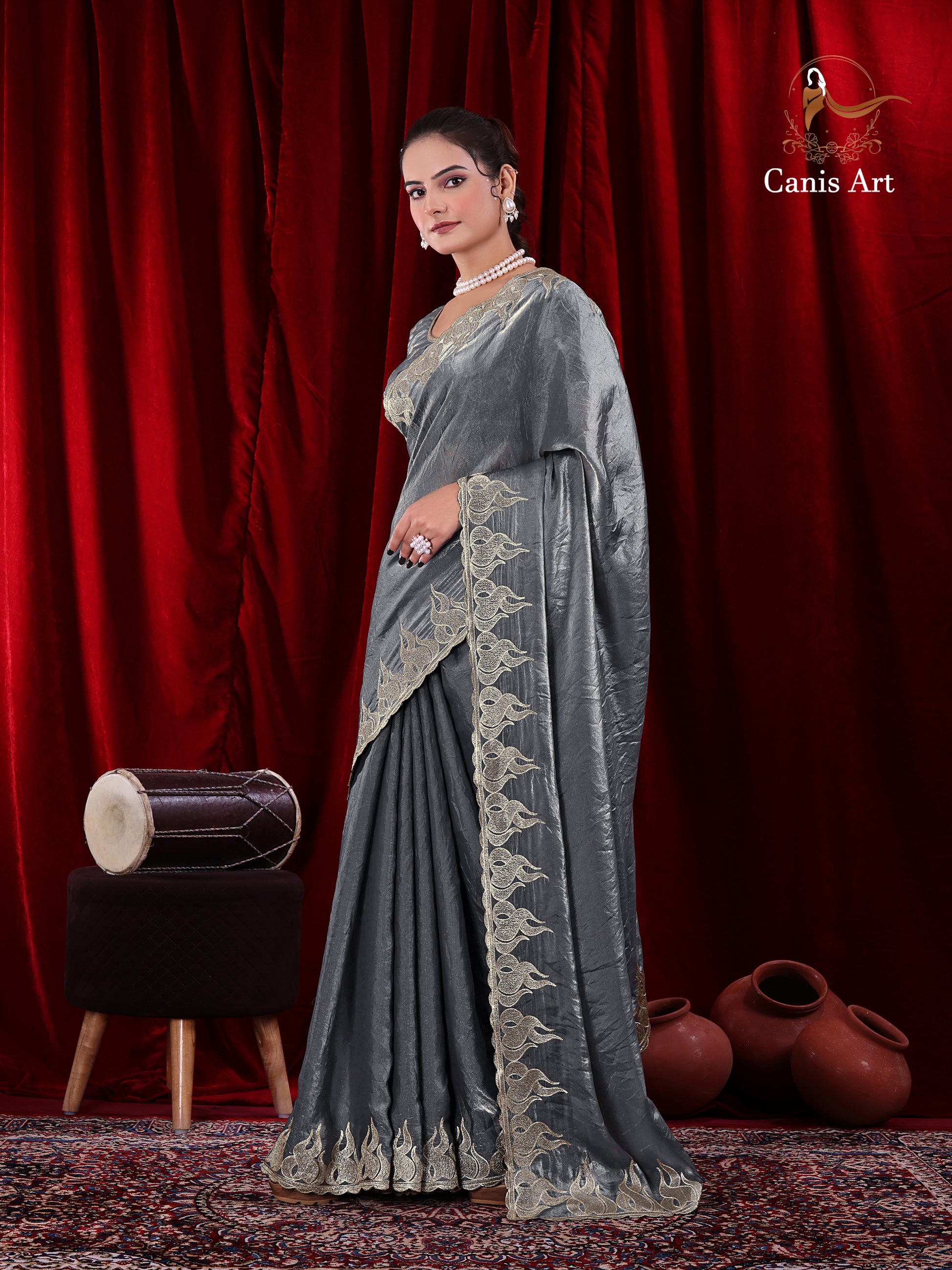 Heavy fendy satin silk