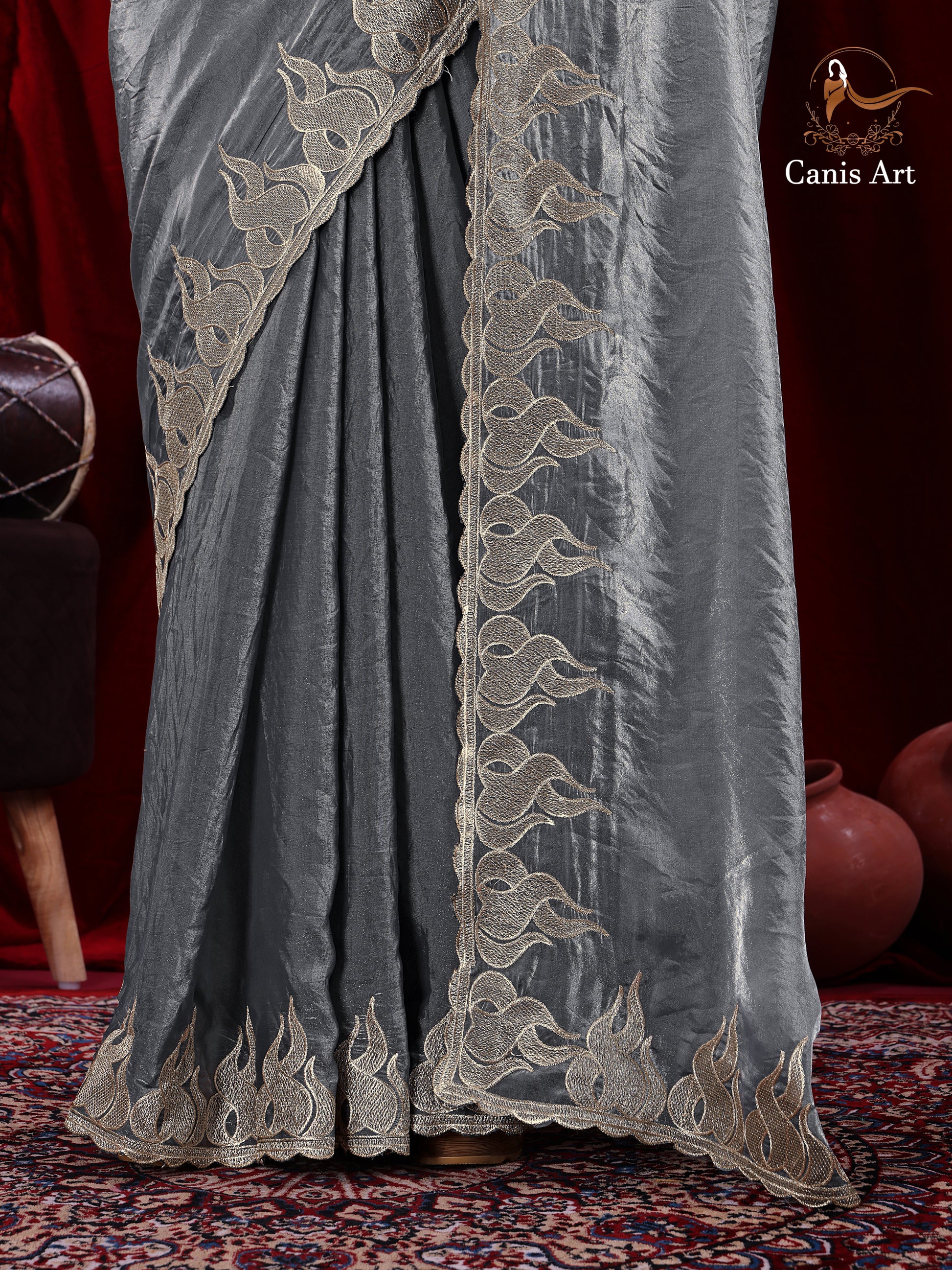 Heavy fendy satin silk