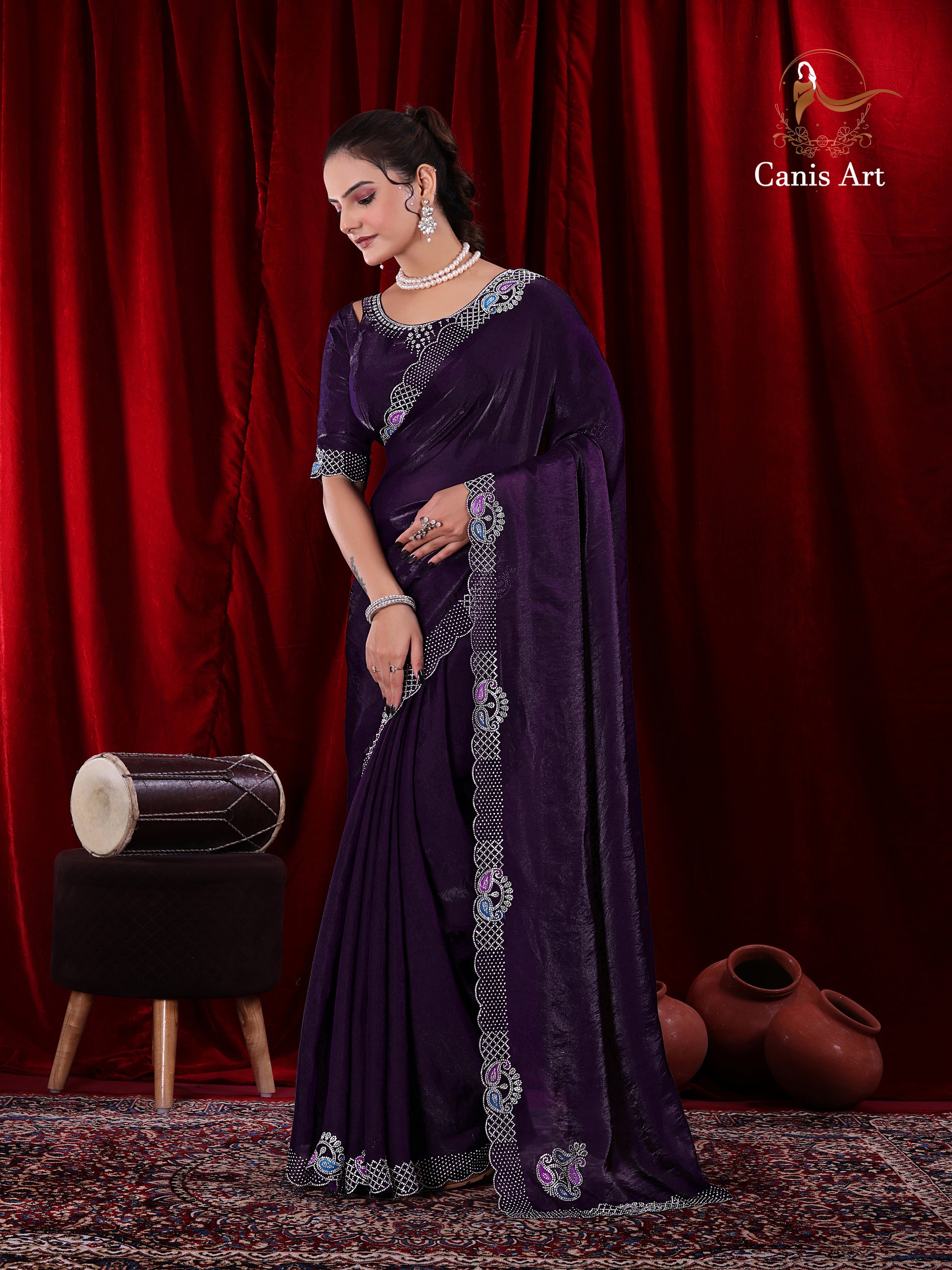 Heavy fendy satin silk