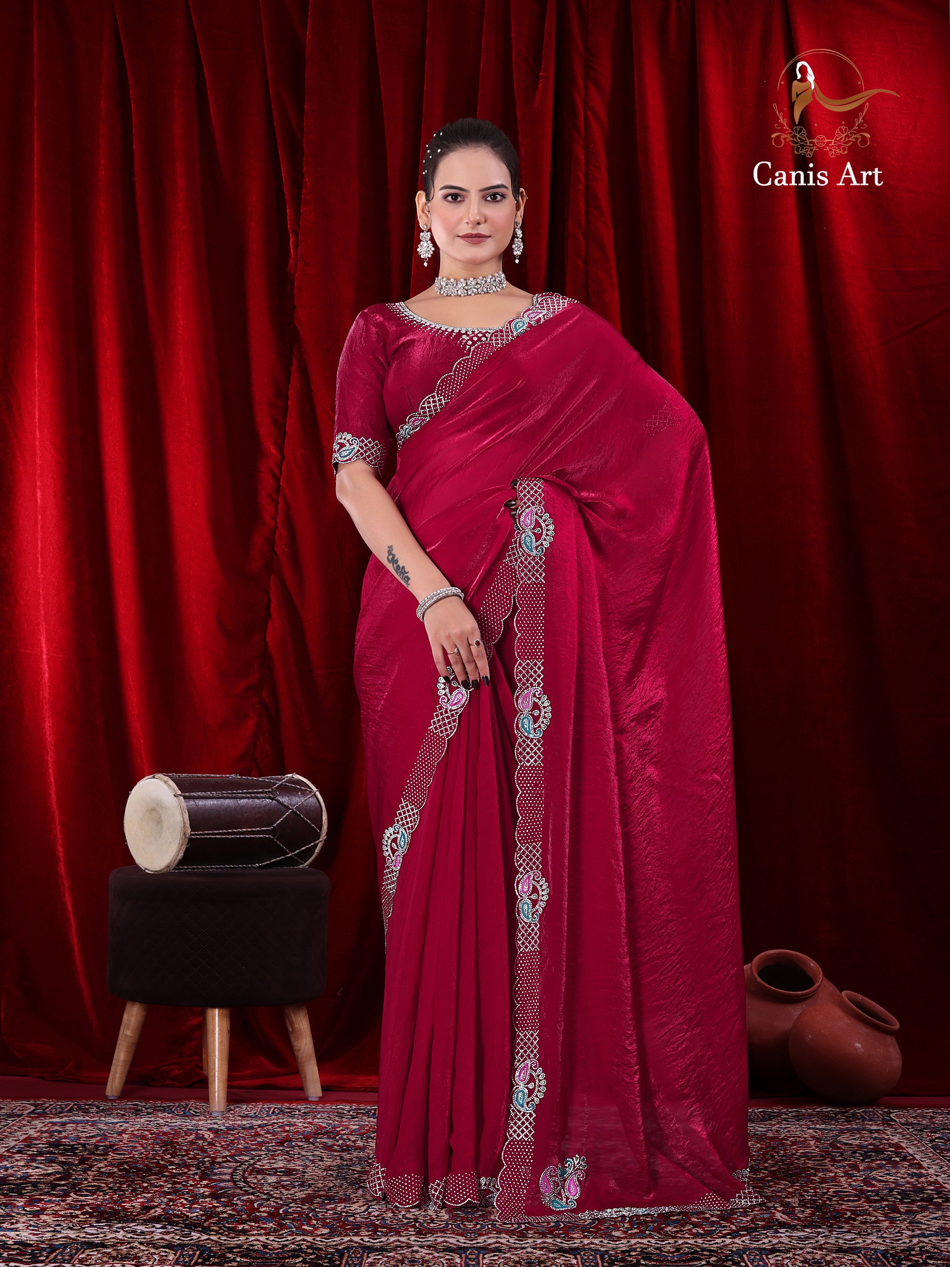 Heavy fendy satin silk