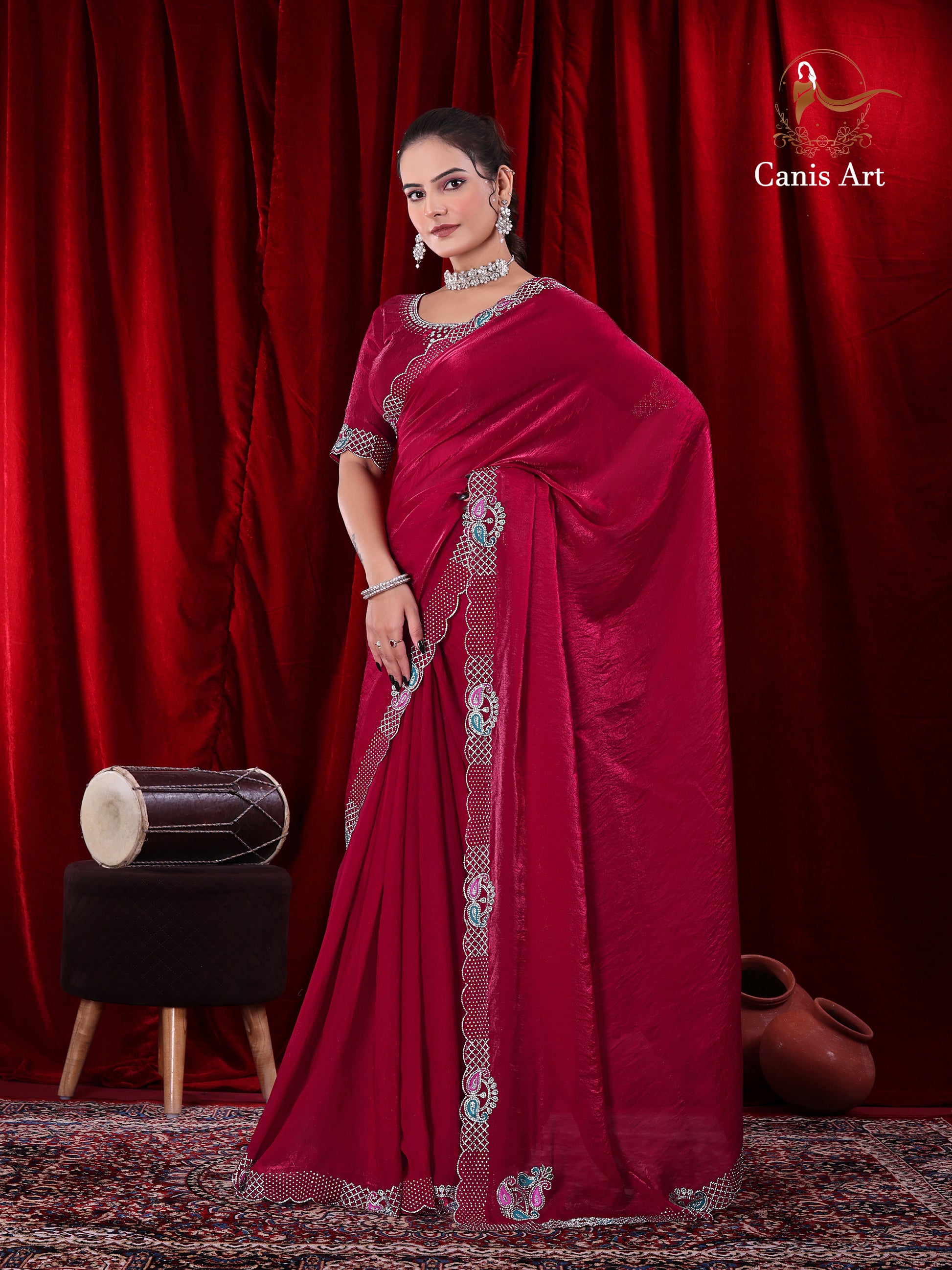 Heavy fendy satin silk
