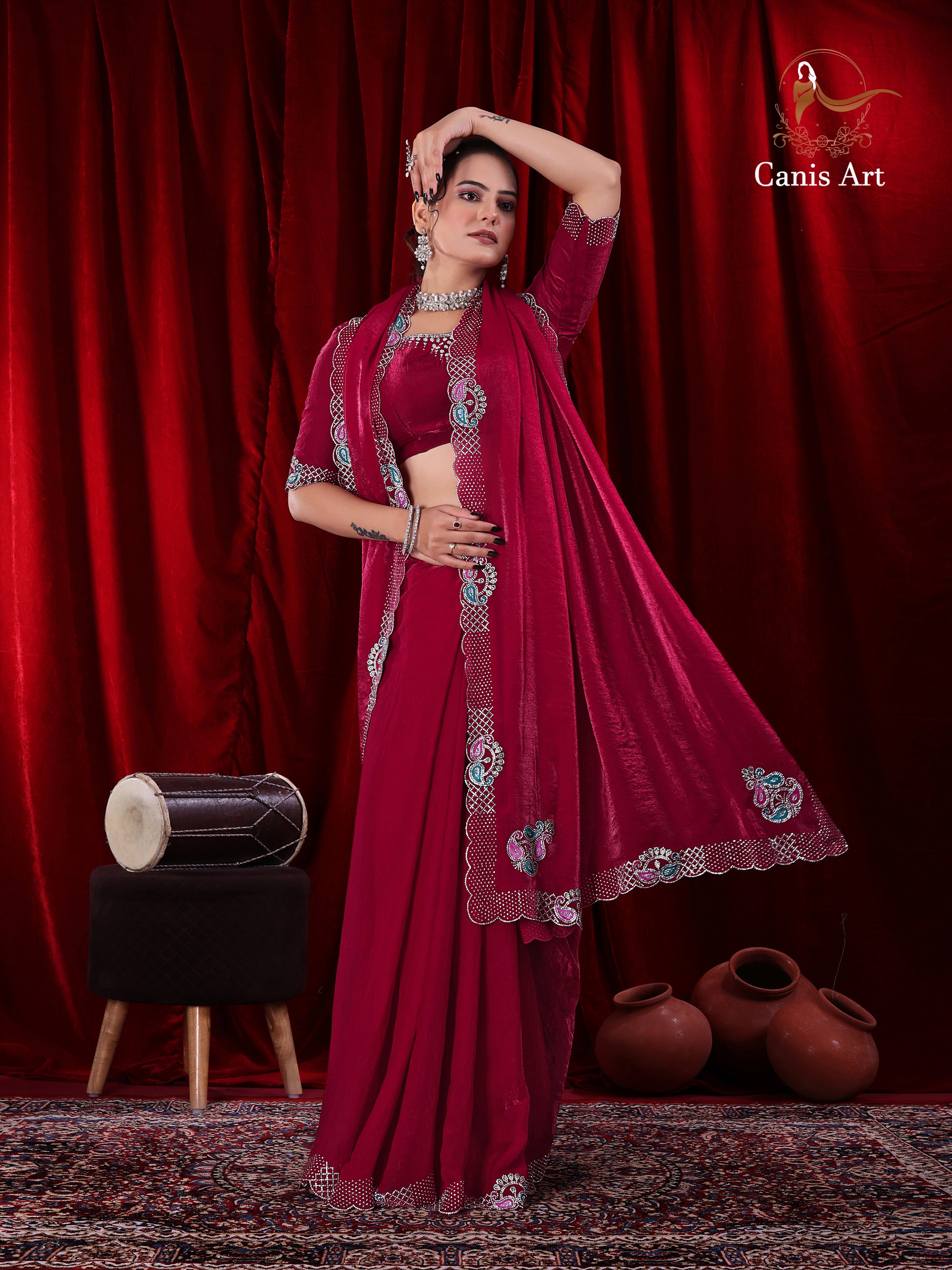 Heavy fendy satin silk