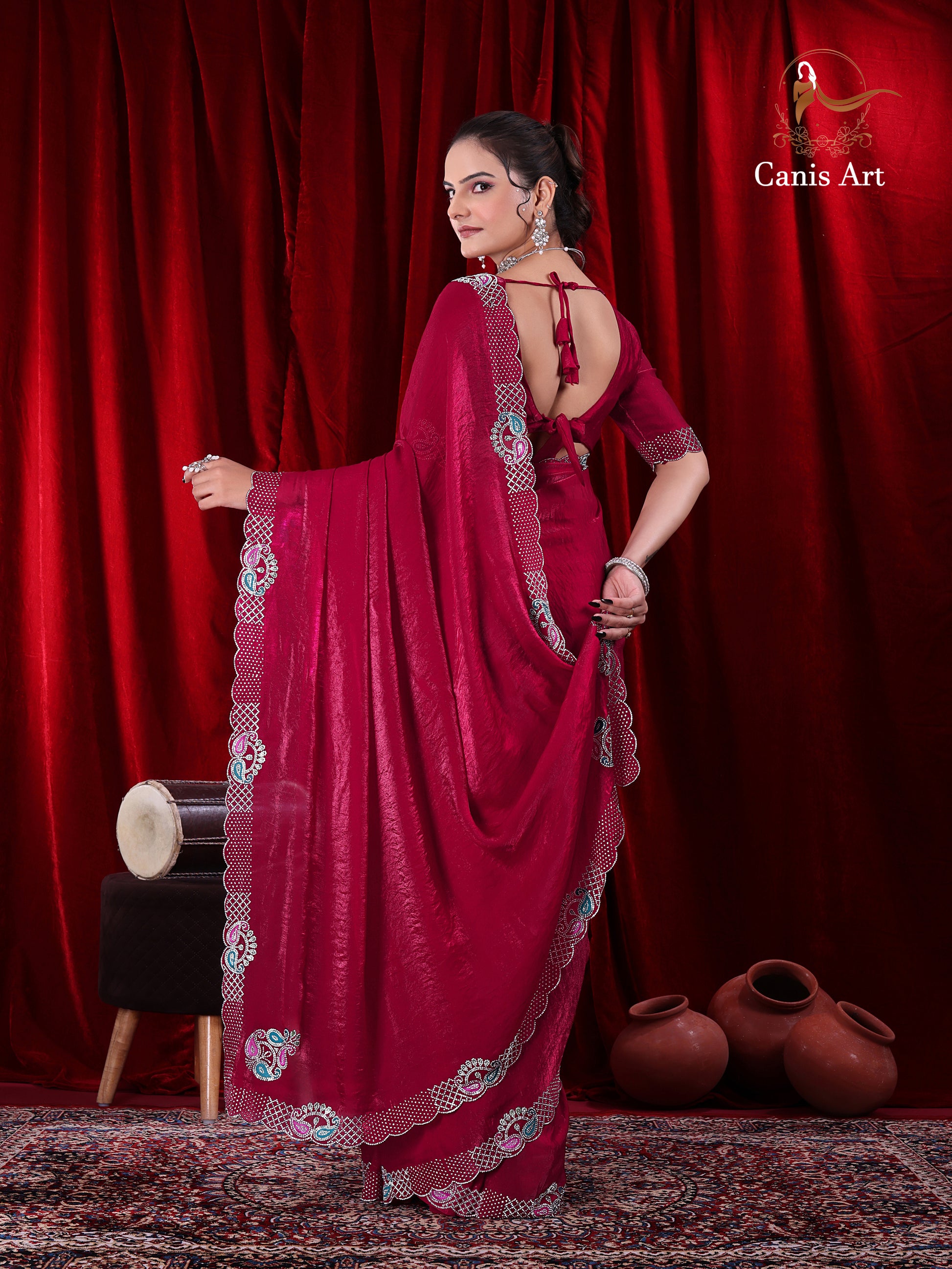 Heavy fendy satin silk