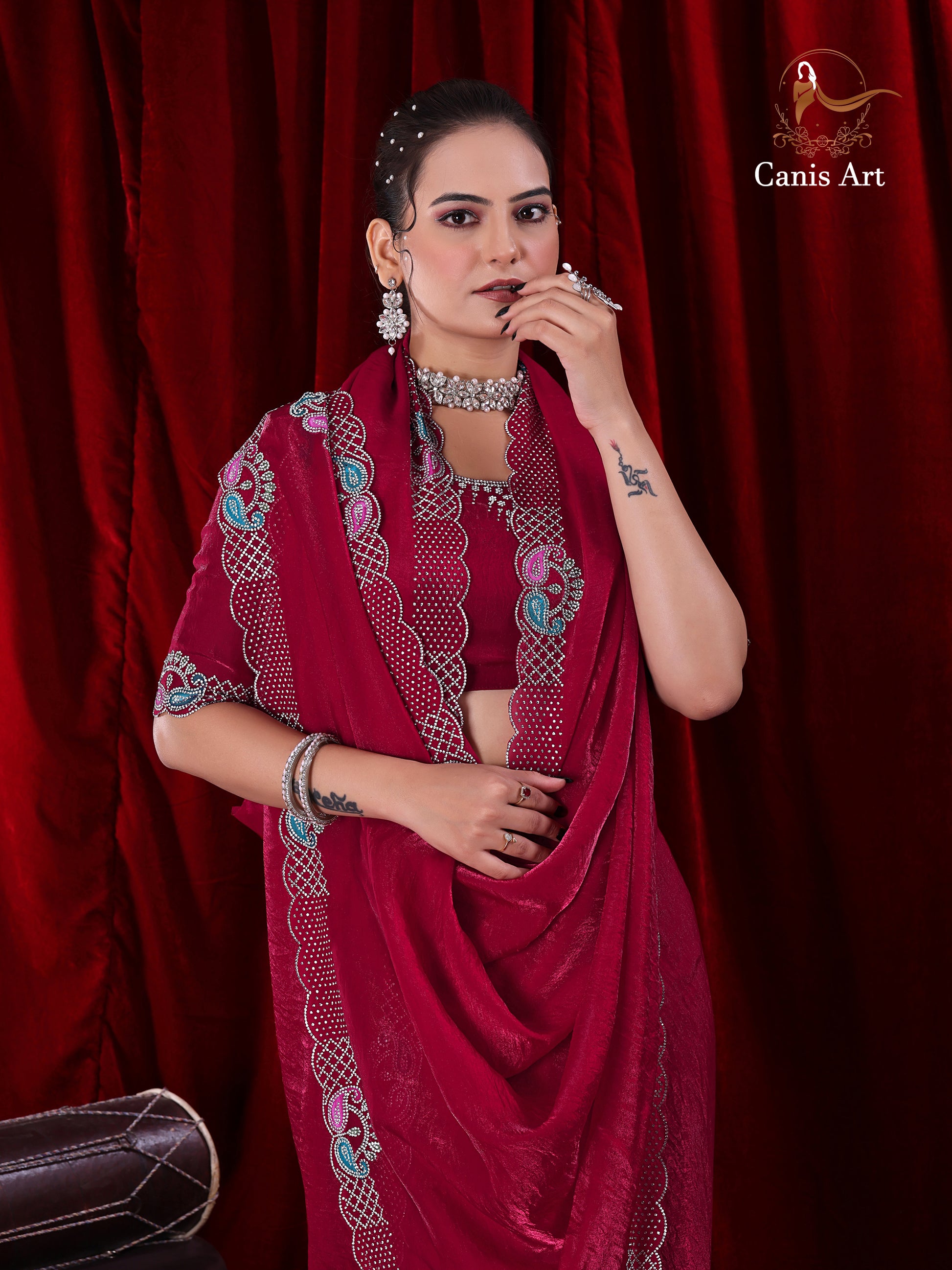 Heavy fendy satin silk
