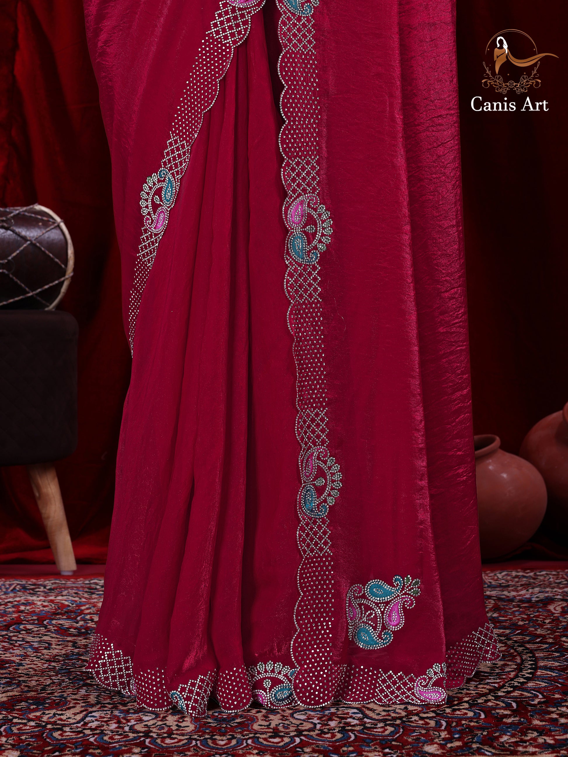 Heavy fendy satin silk