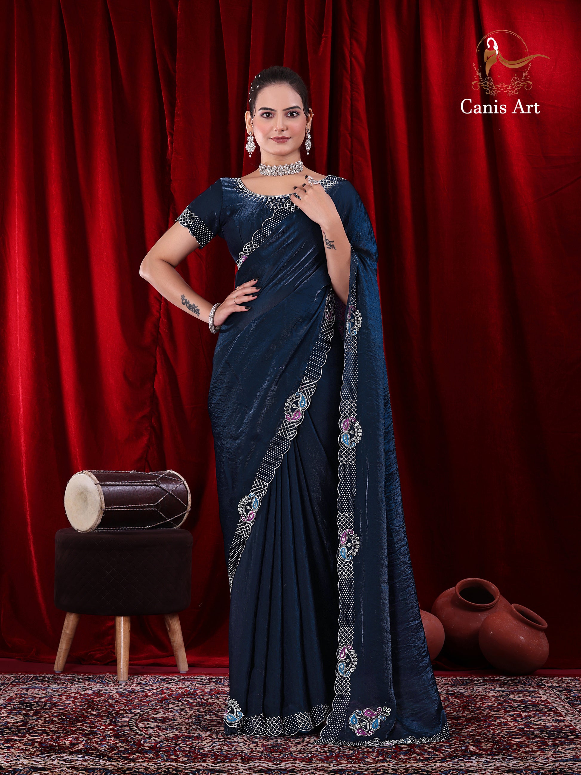 Heavy fendy satin silk