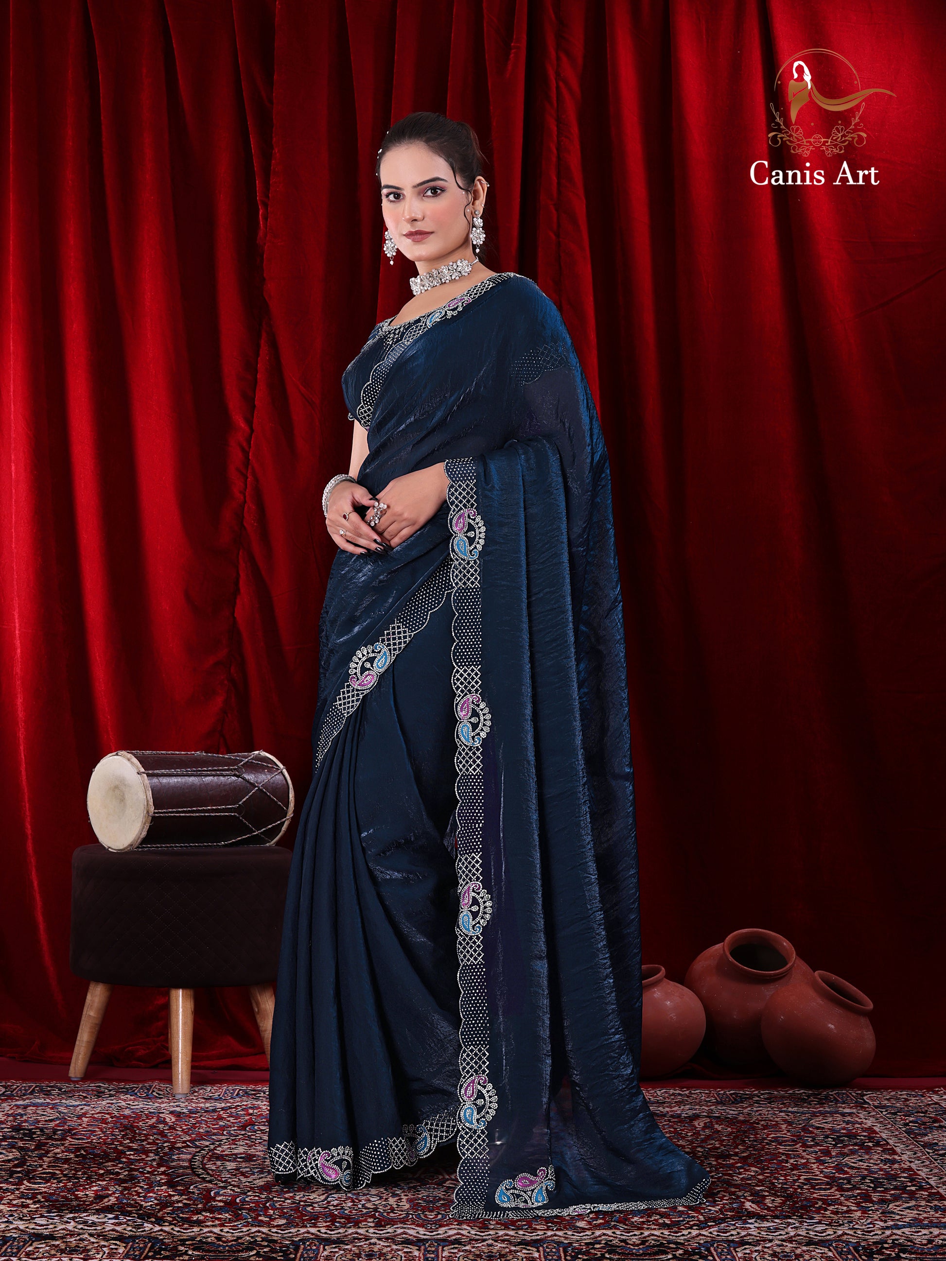 Heavy fendy satin silk