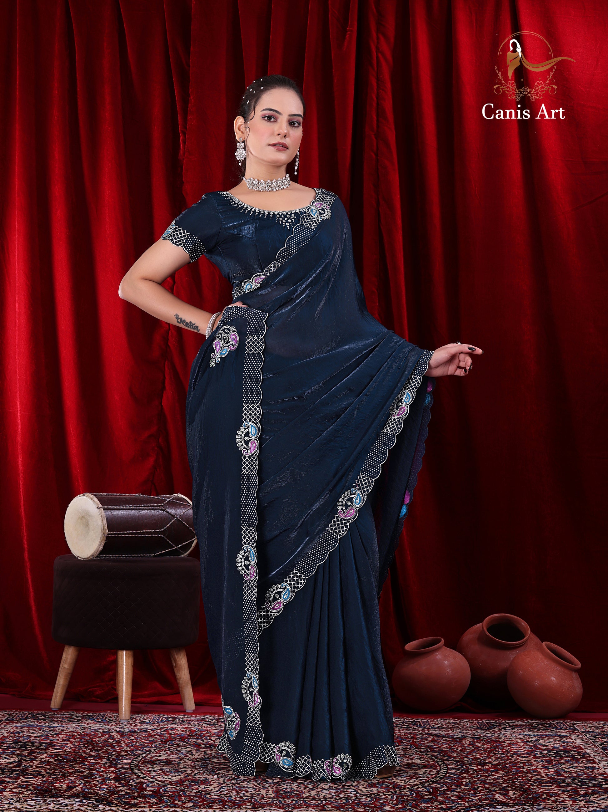 Heavy fendy satin silk